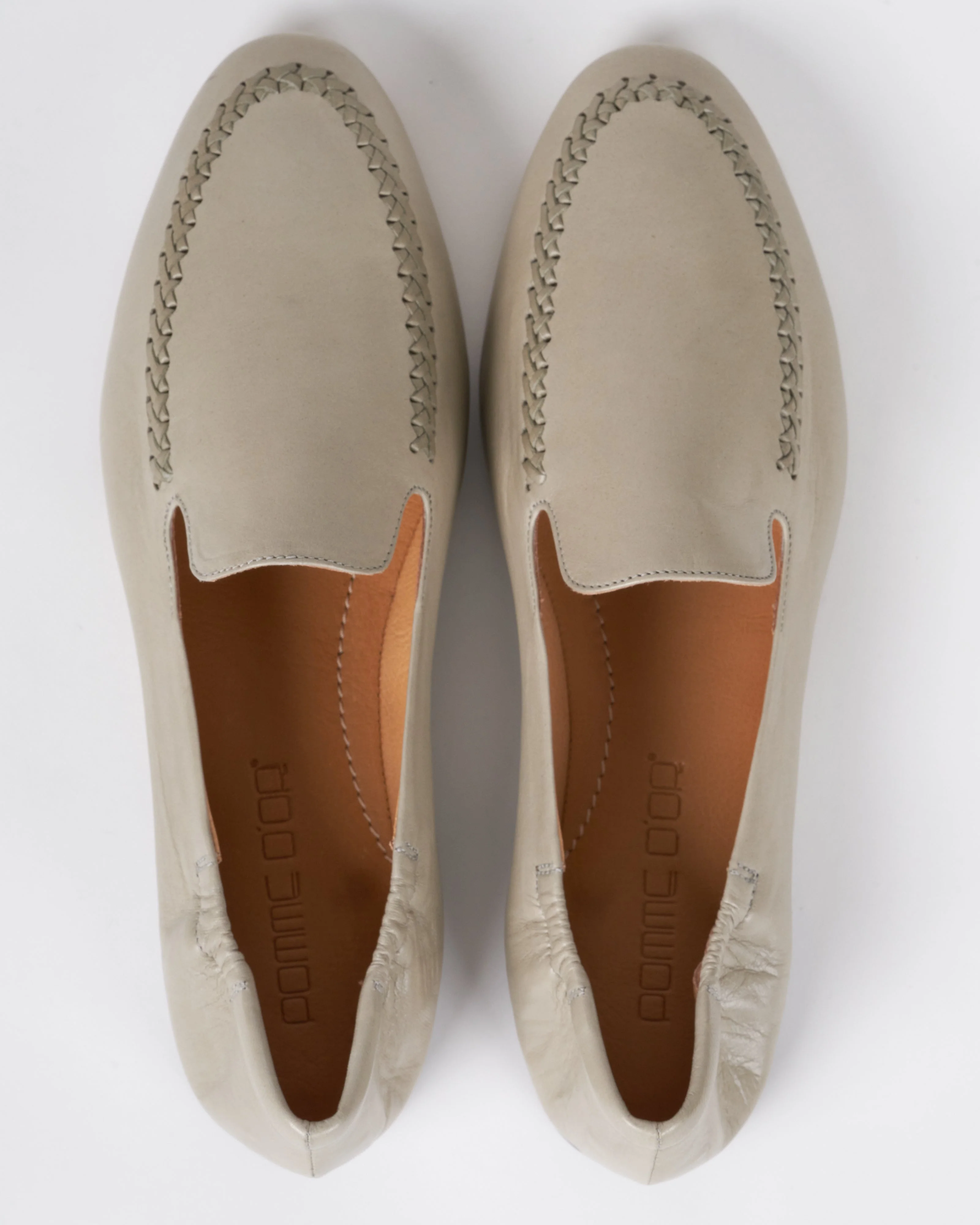 giorgia - glove dusty green flat loafer - Image 3
