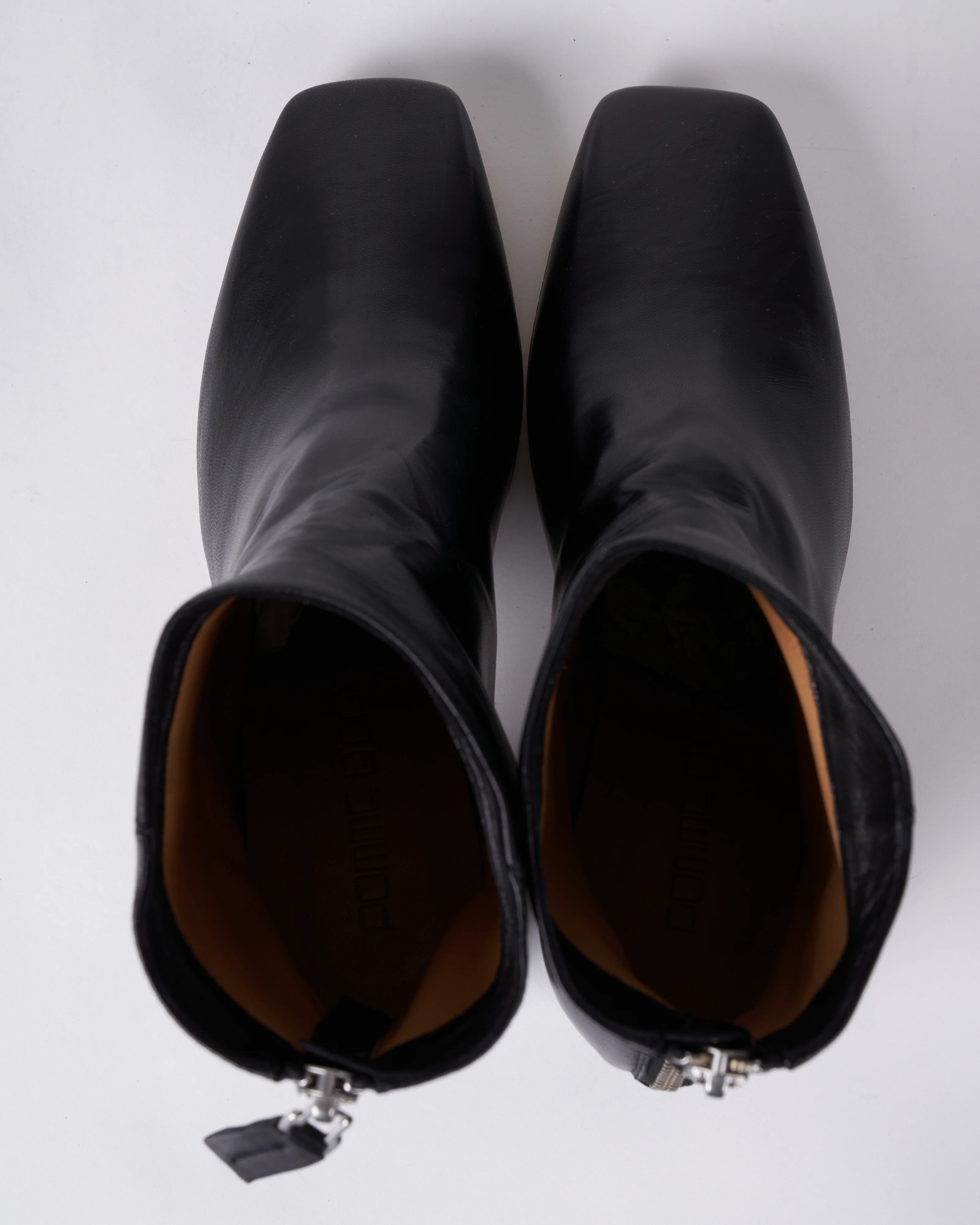 glove boot- back zipper - heel - black glove - Image 4