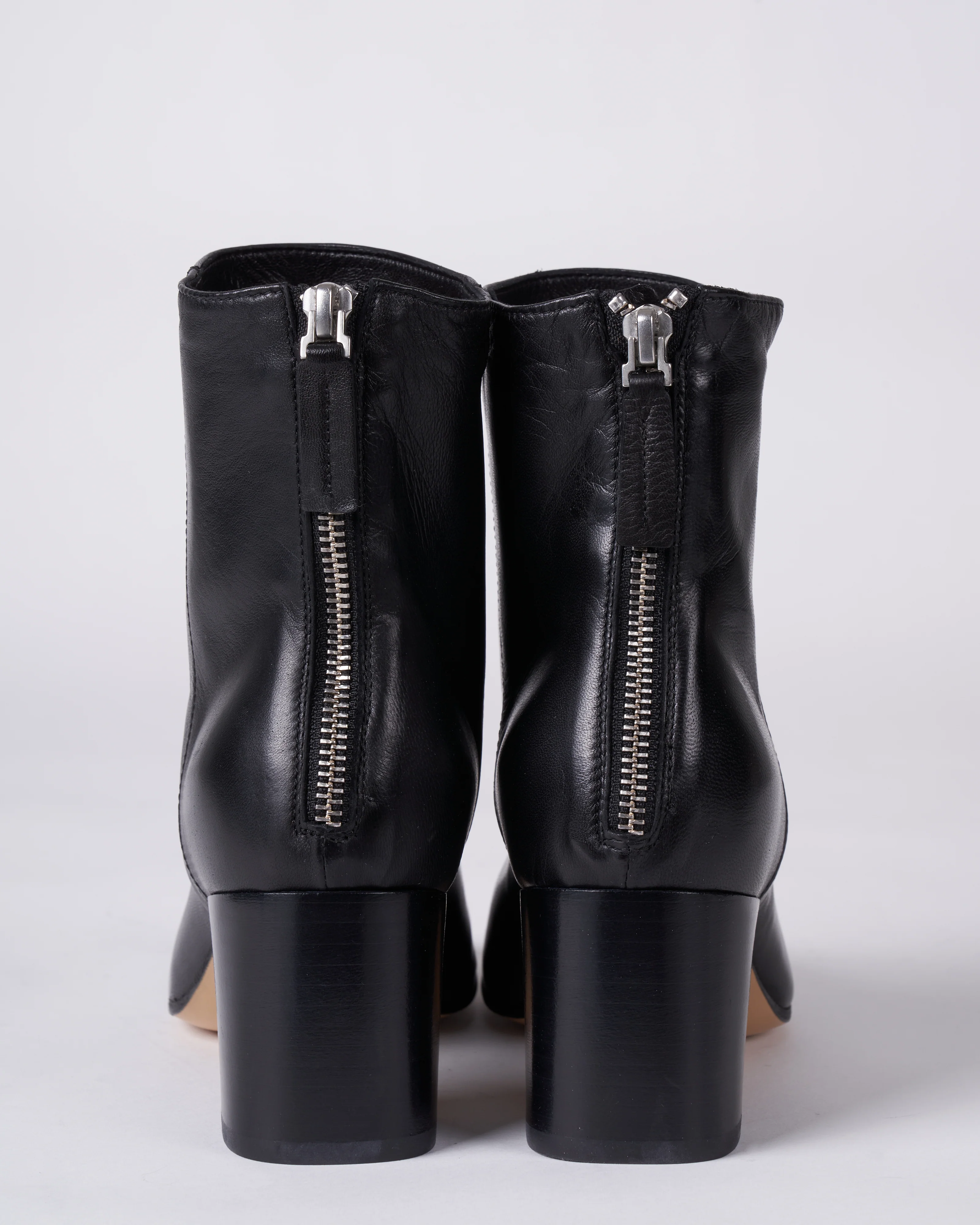 glove boot- back zipper - heel - black glove - Image 5