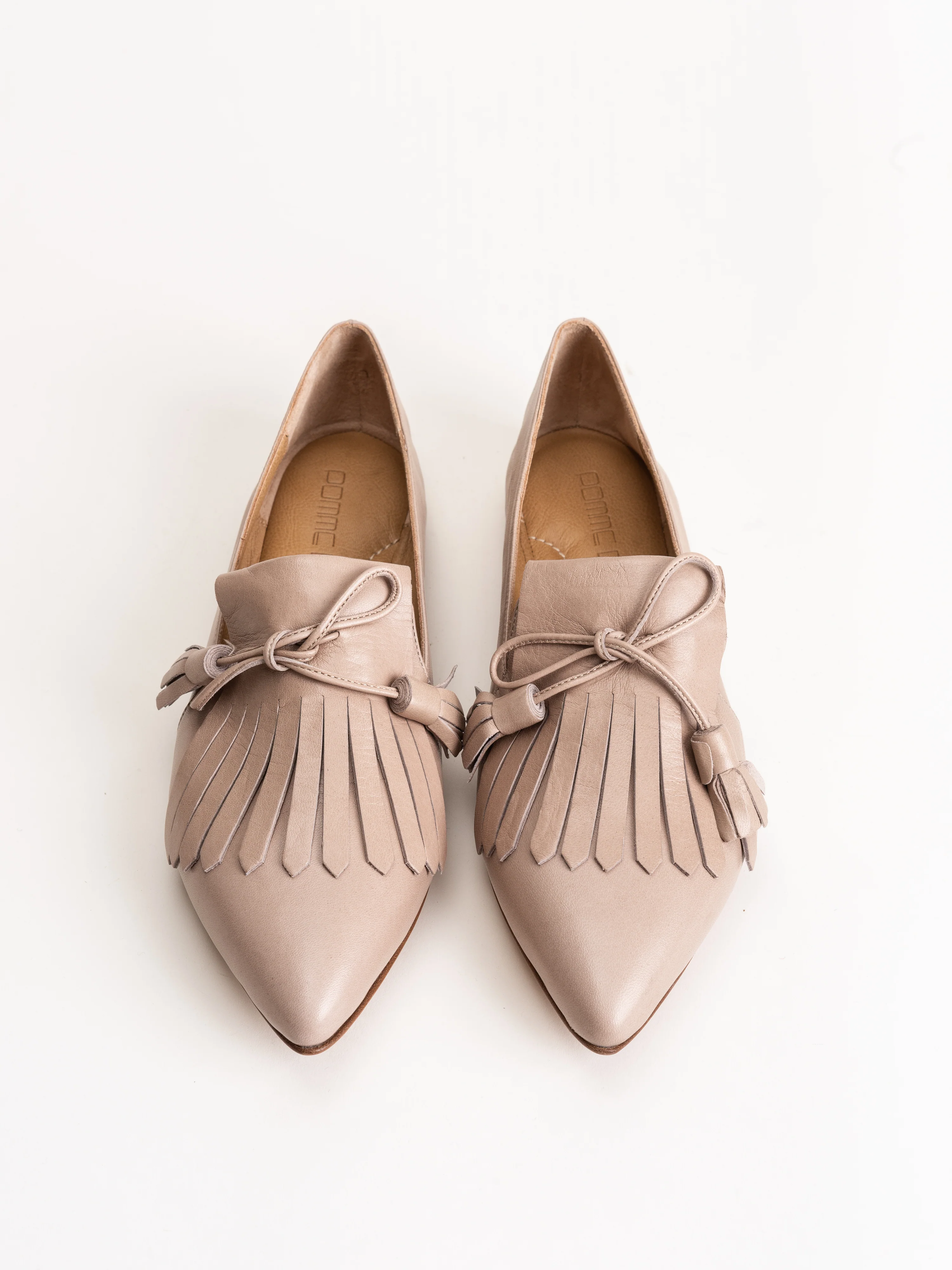 kiltie bow tassle flat - nude - Image 3