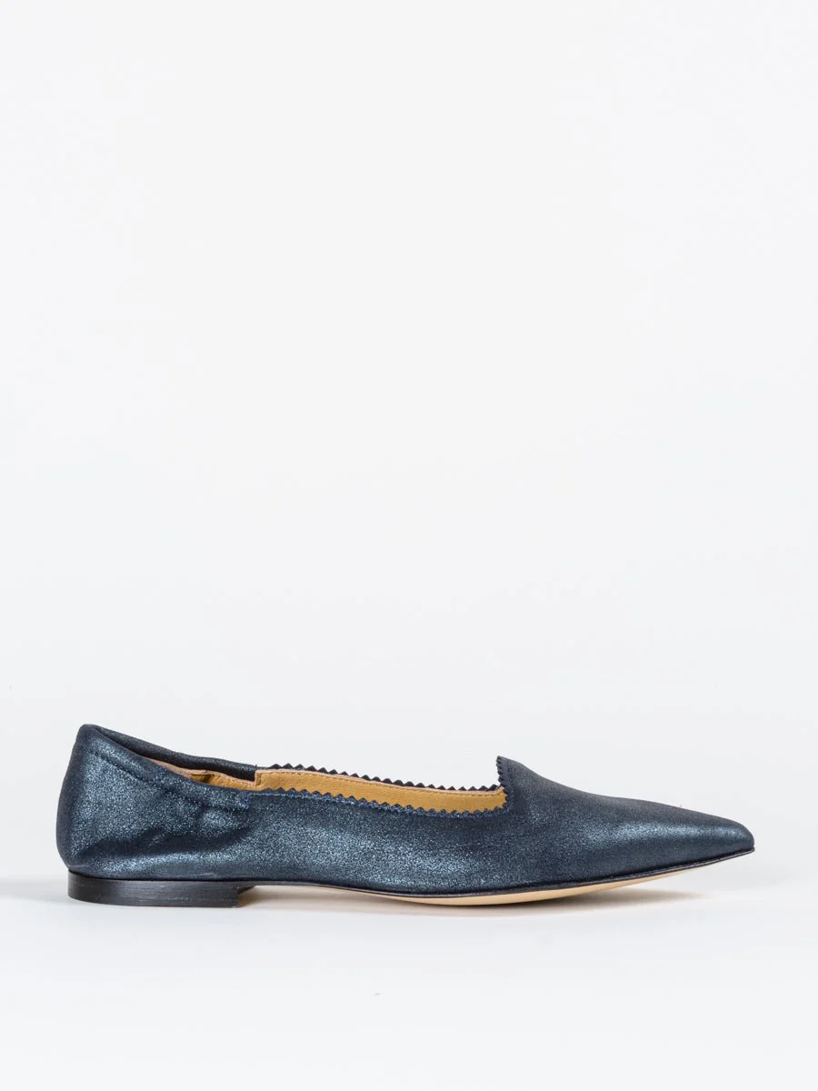 metallic loafer