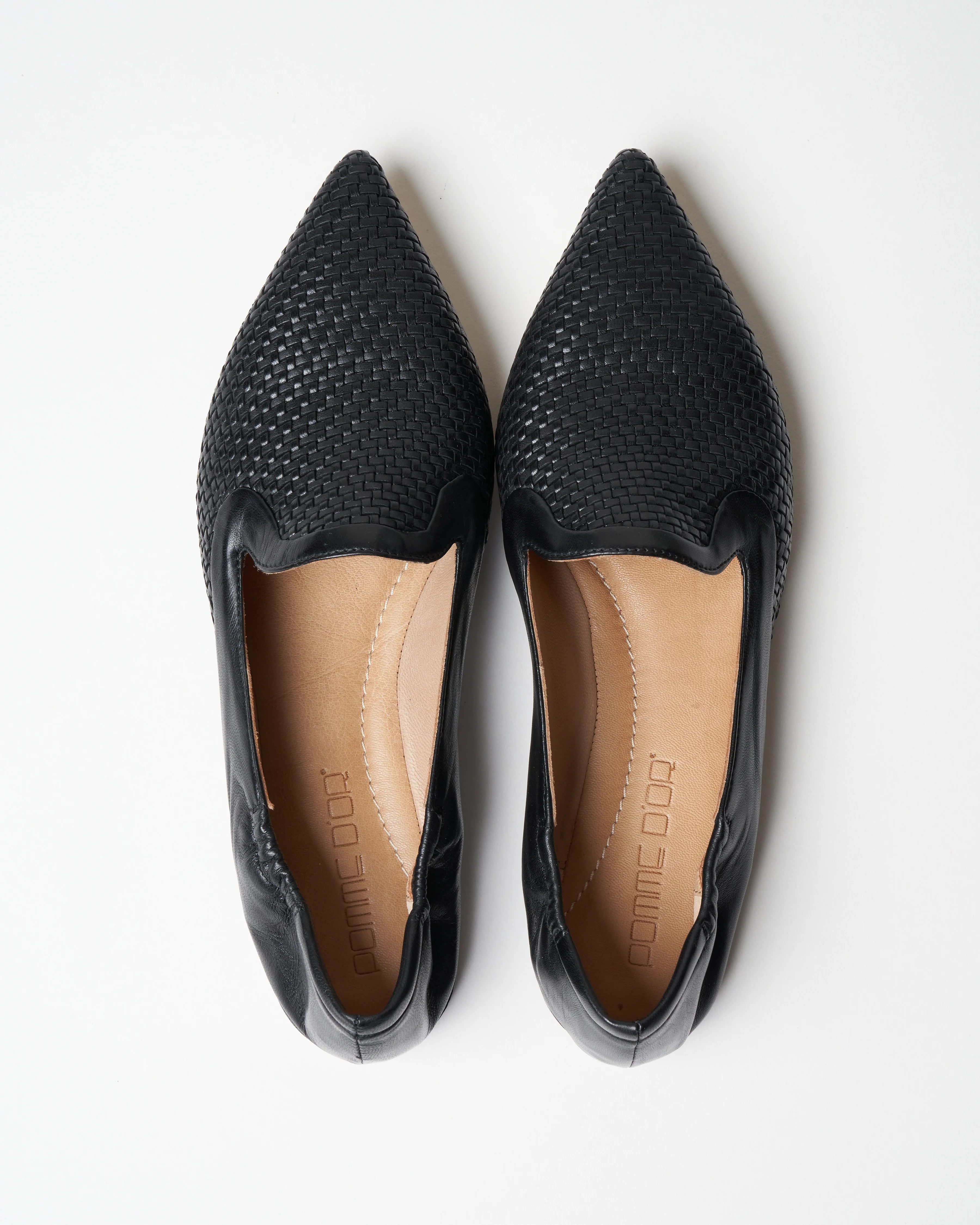 pointed toe flat - black glove leather - Image 4