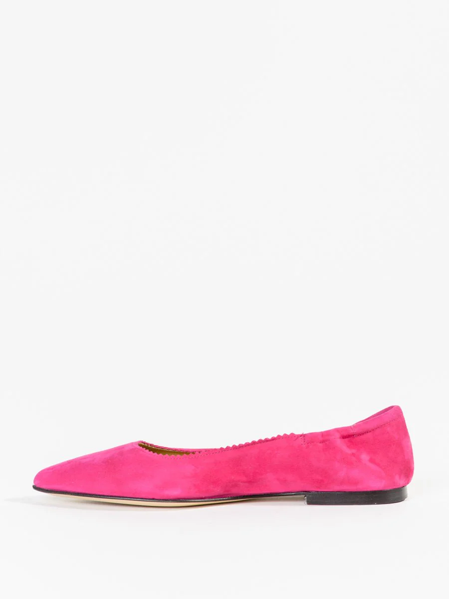 suede flat - pink - Image 2