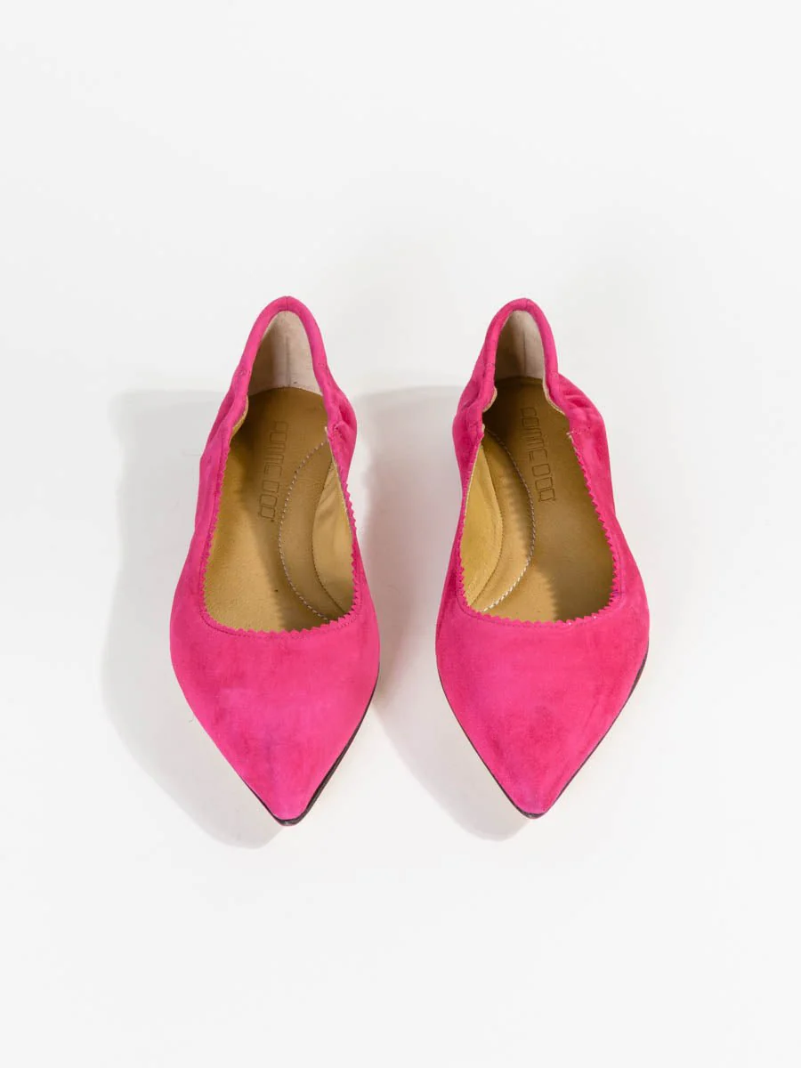suede flat - pink - Image 3