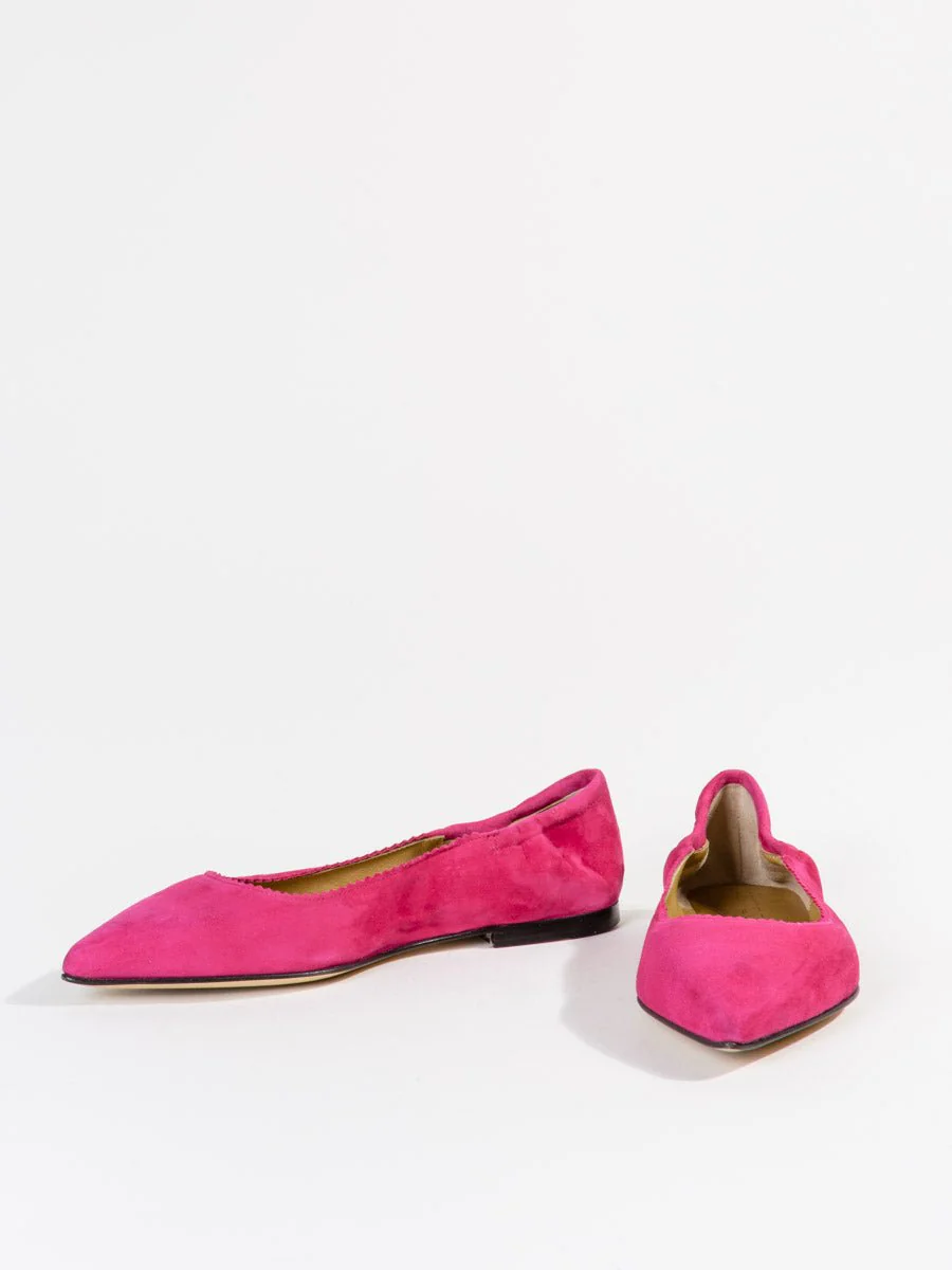 suede flat - pink - Image 5