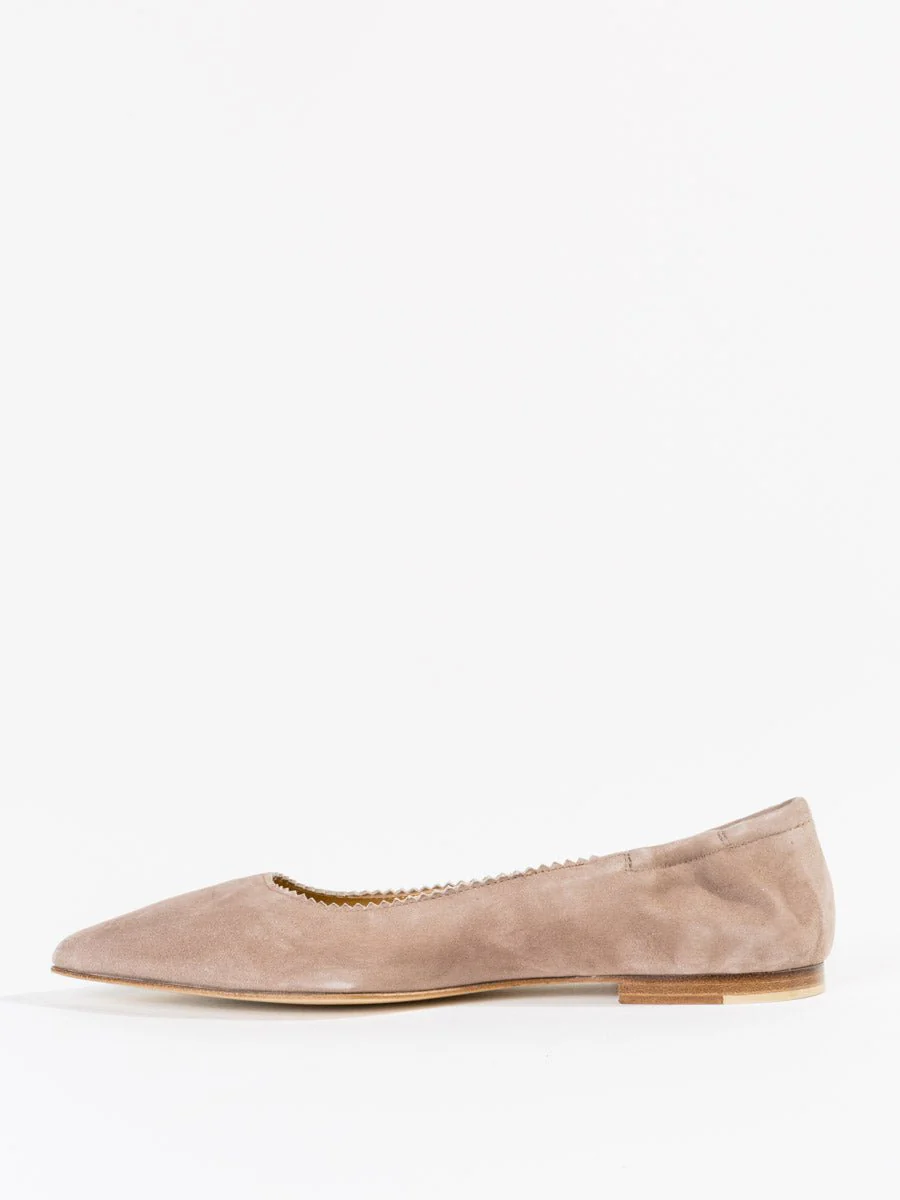 suede flat - taupe - Image 2