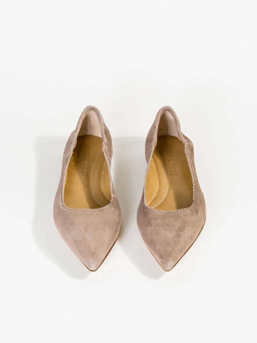 suede flat - taupe - Image 3