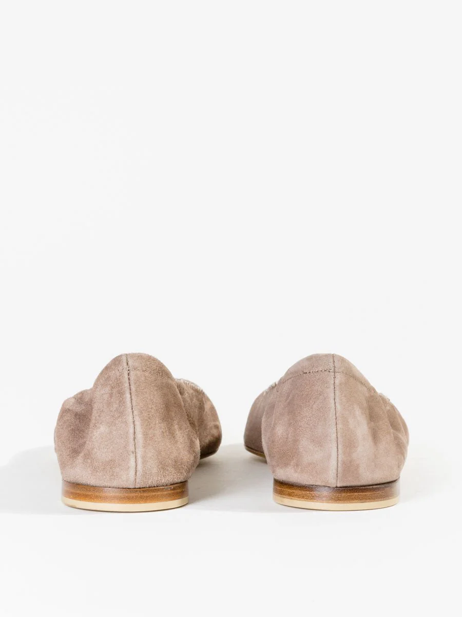 suede flat - taupe - Image 4