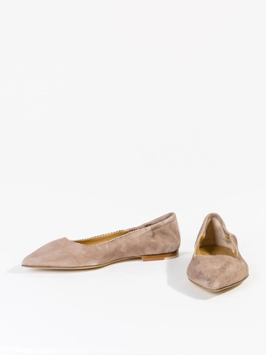 suede flat - taupe - Image 6