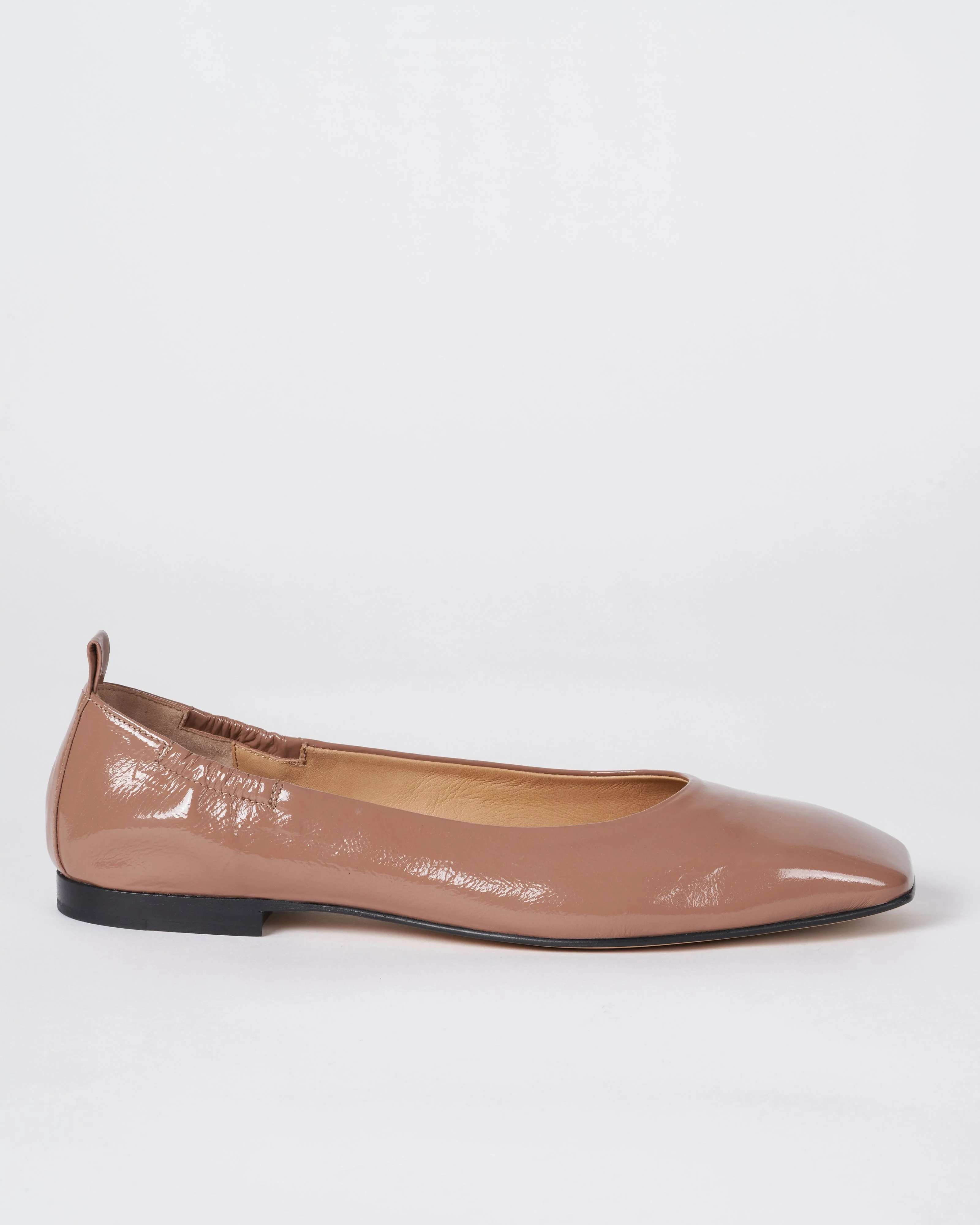 tracy - nude patent flat loafer - Image 2