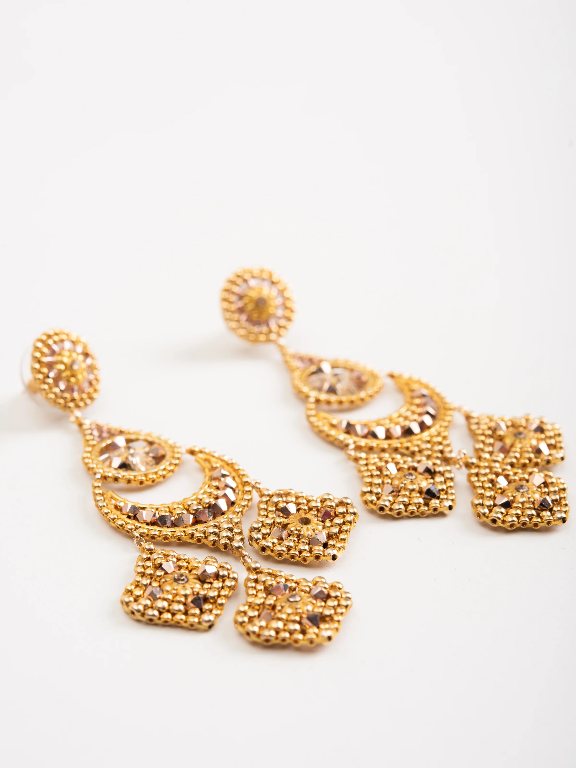 three drop chandelier earrings - Image 2