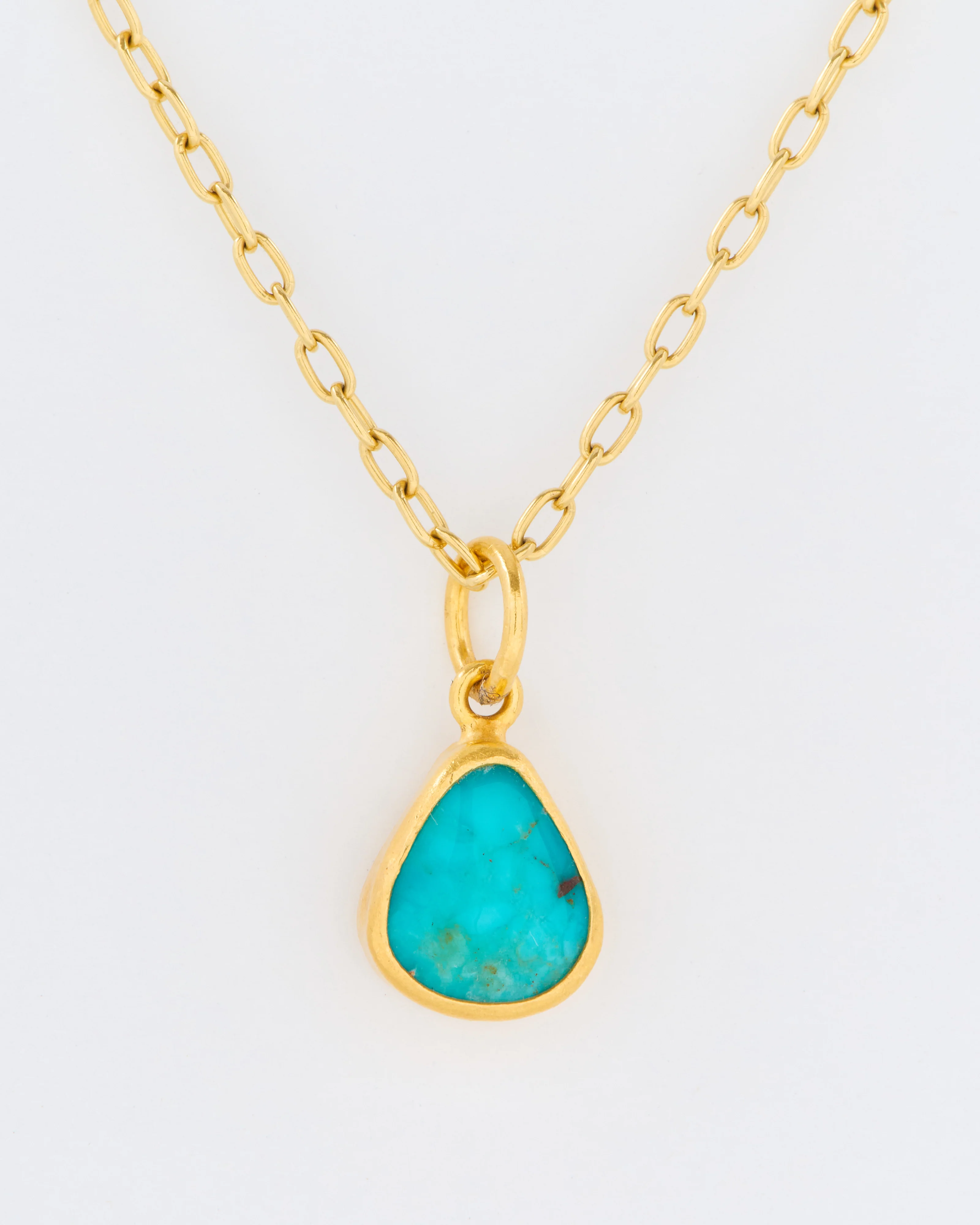 turquoise teardrop pendant - Image 2