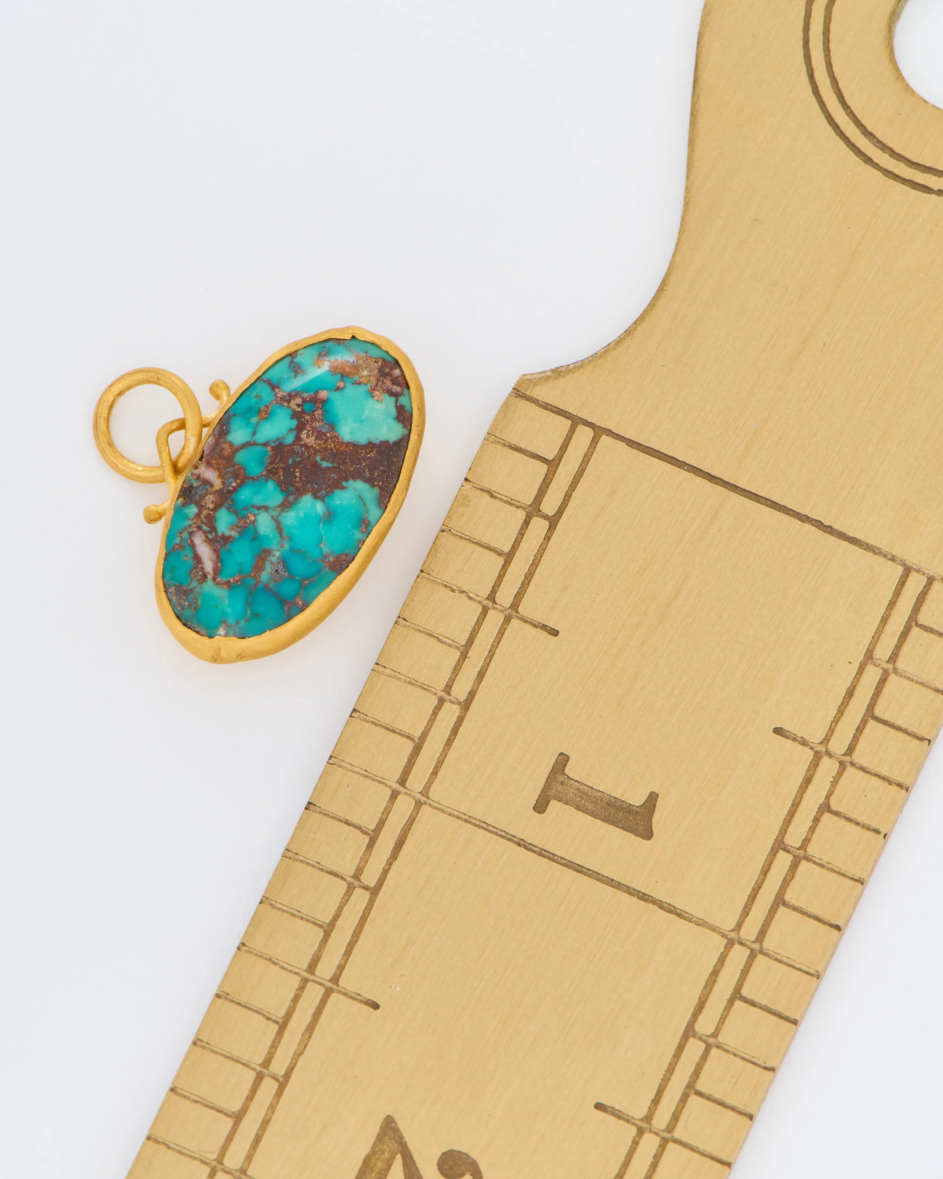 wide turquoise pendant - Image 6