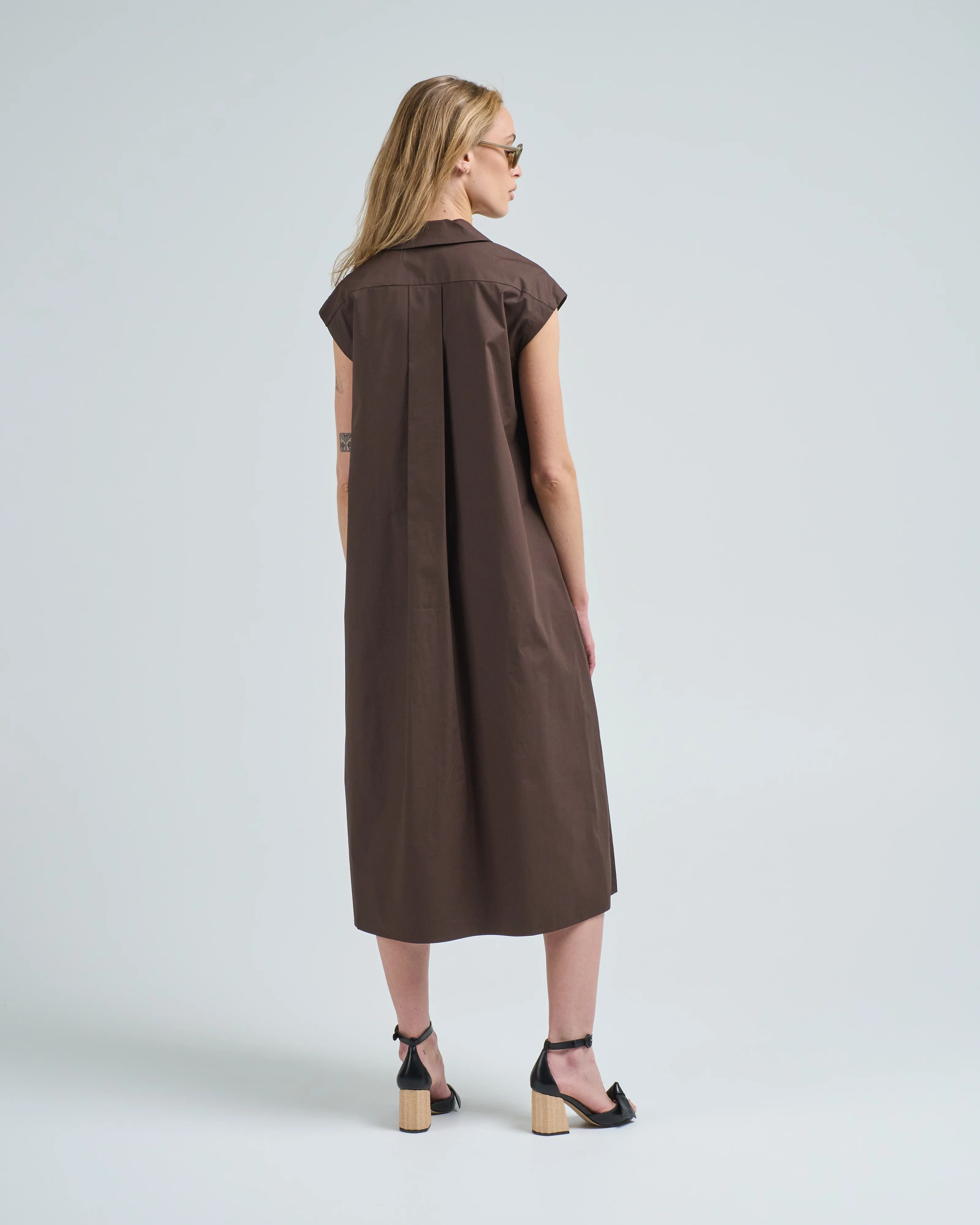 cap sleeve tie front dress - Image 3