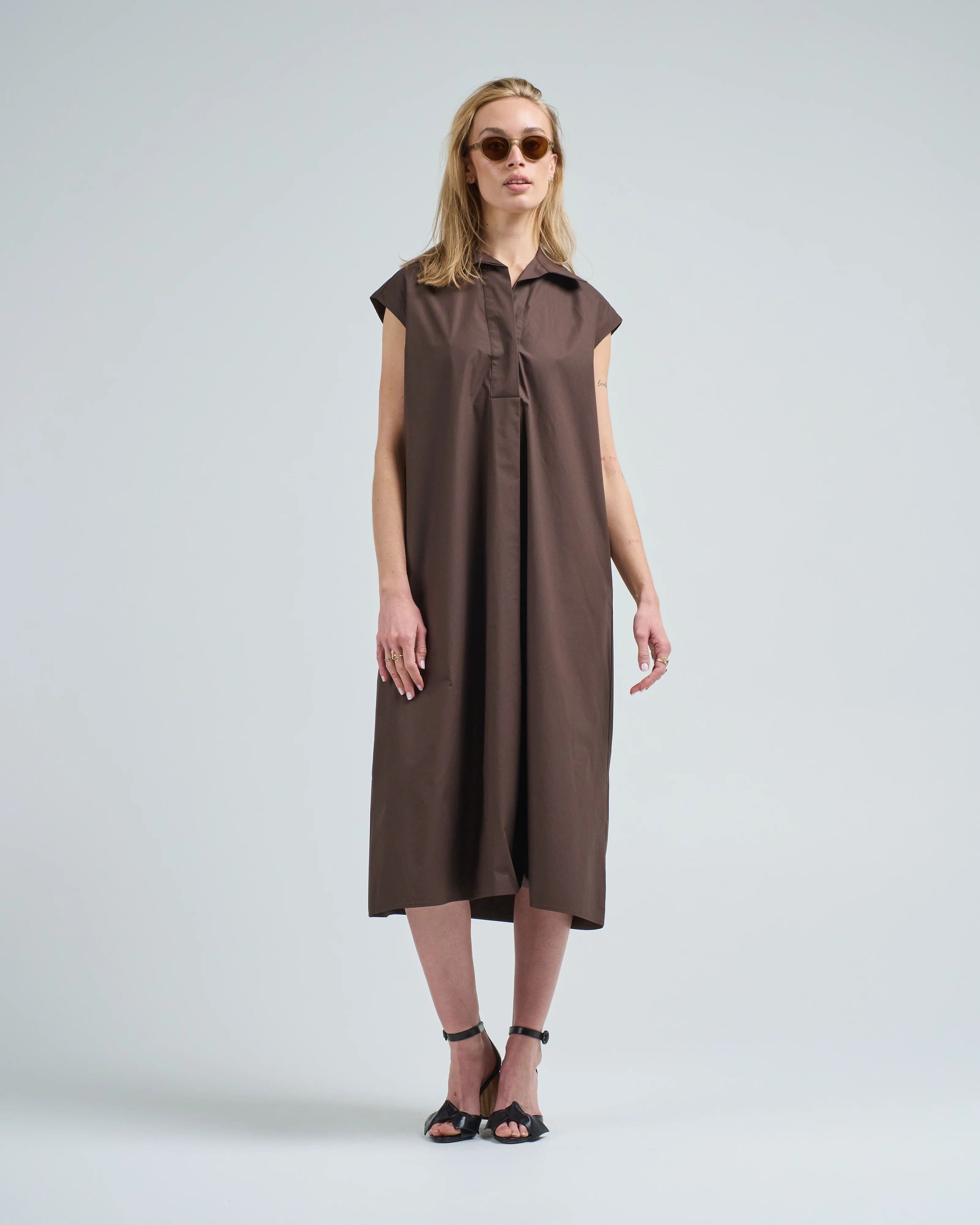 cap sleeve tie front dress - Image 5