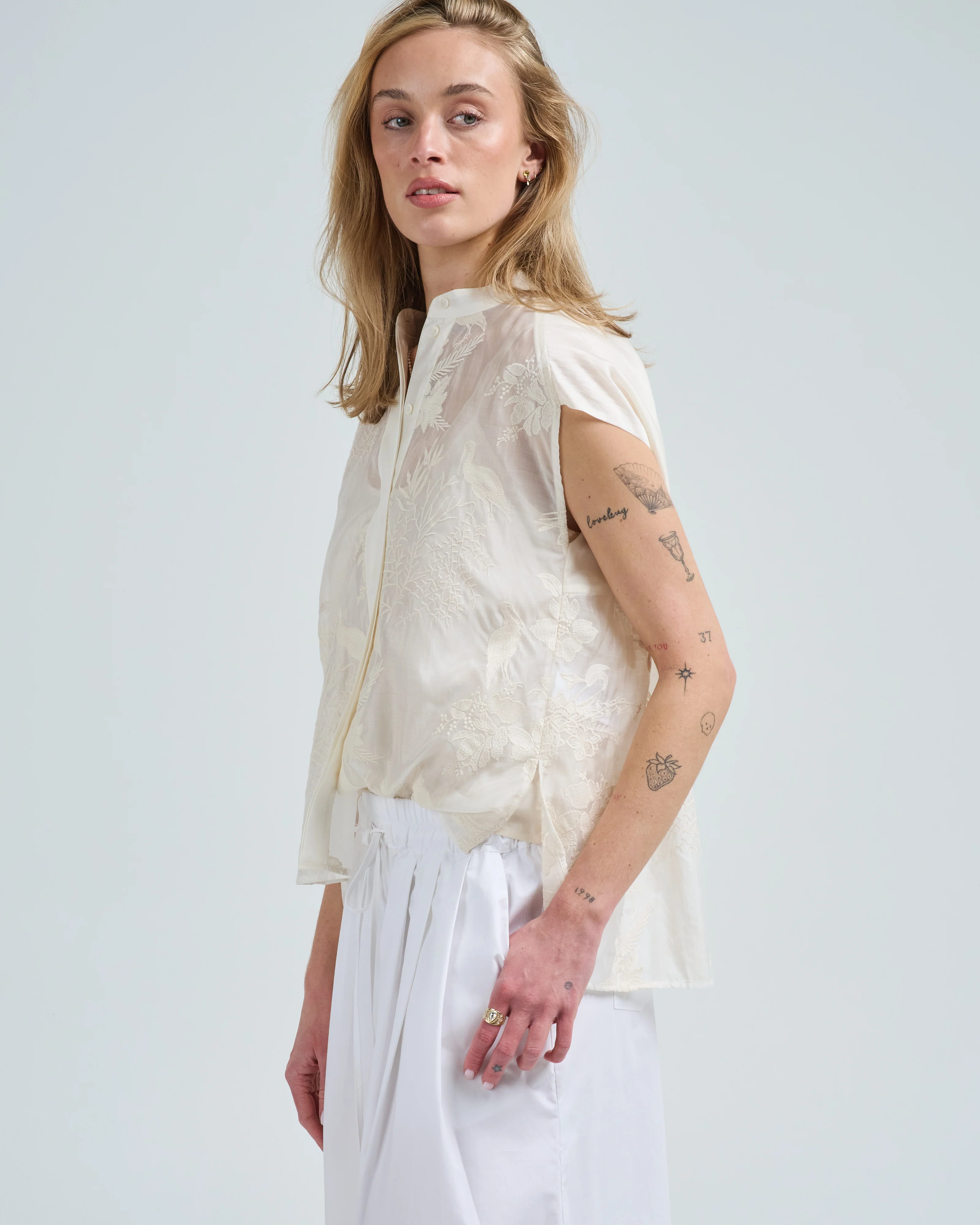 cap sleeve top - Image 4