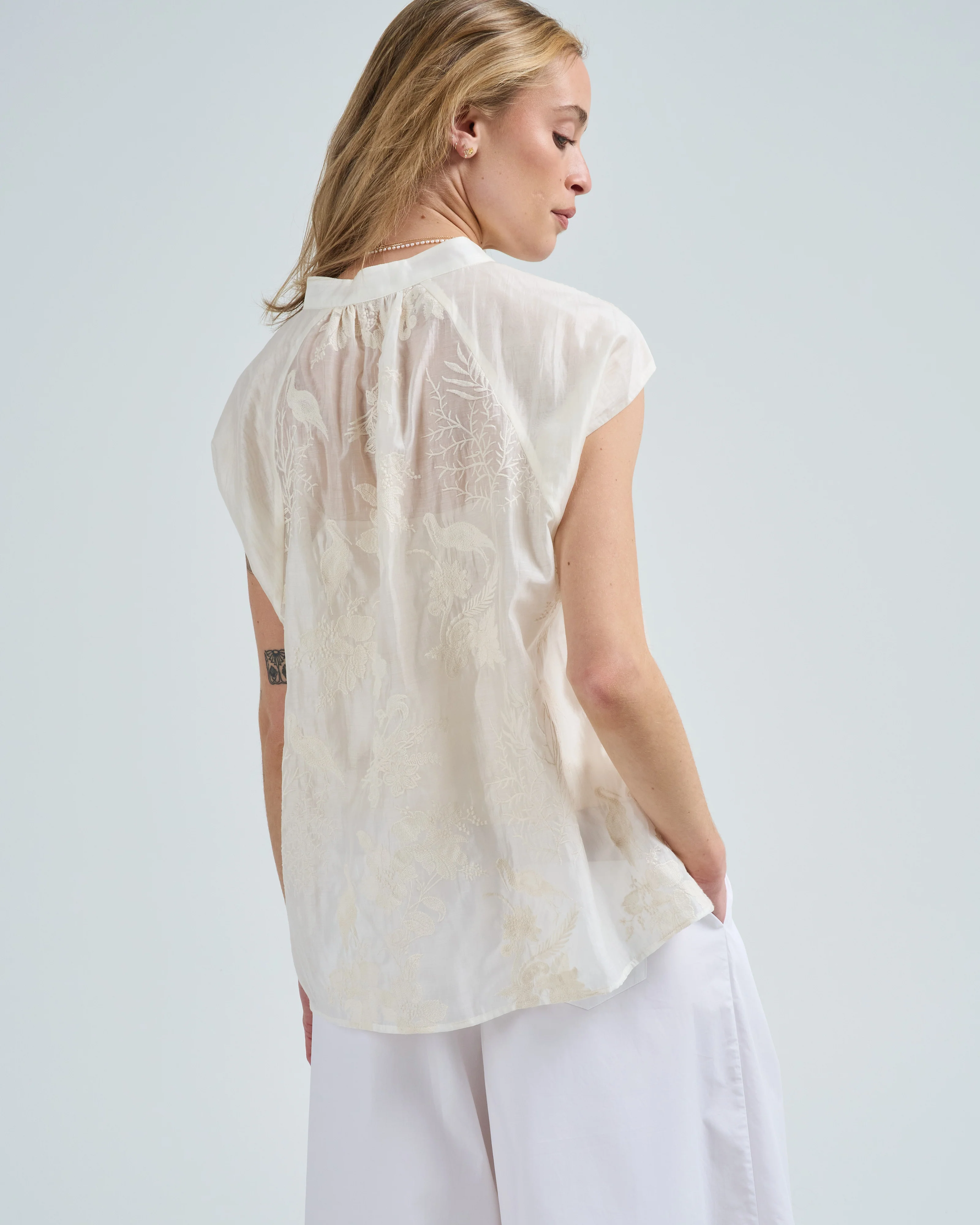 cap sleeve top - Image 5
