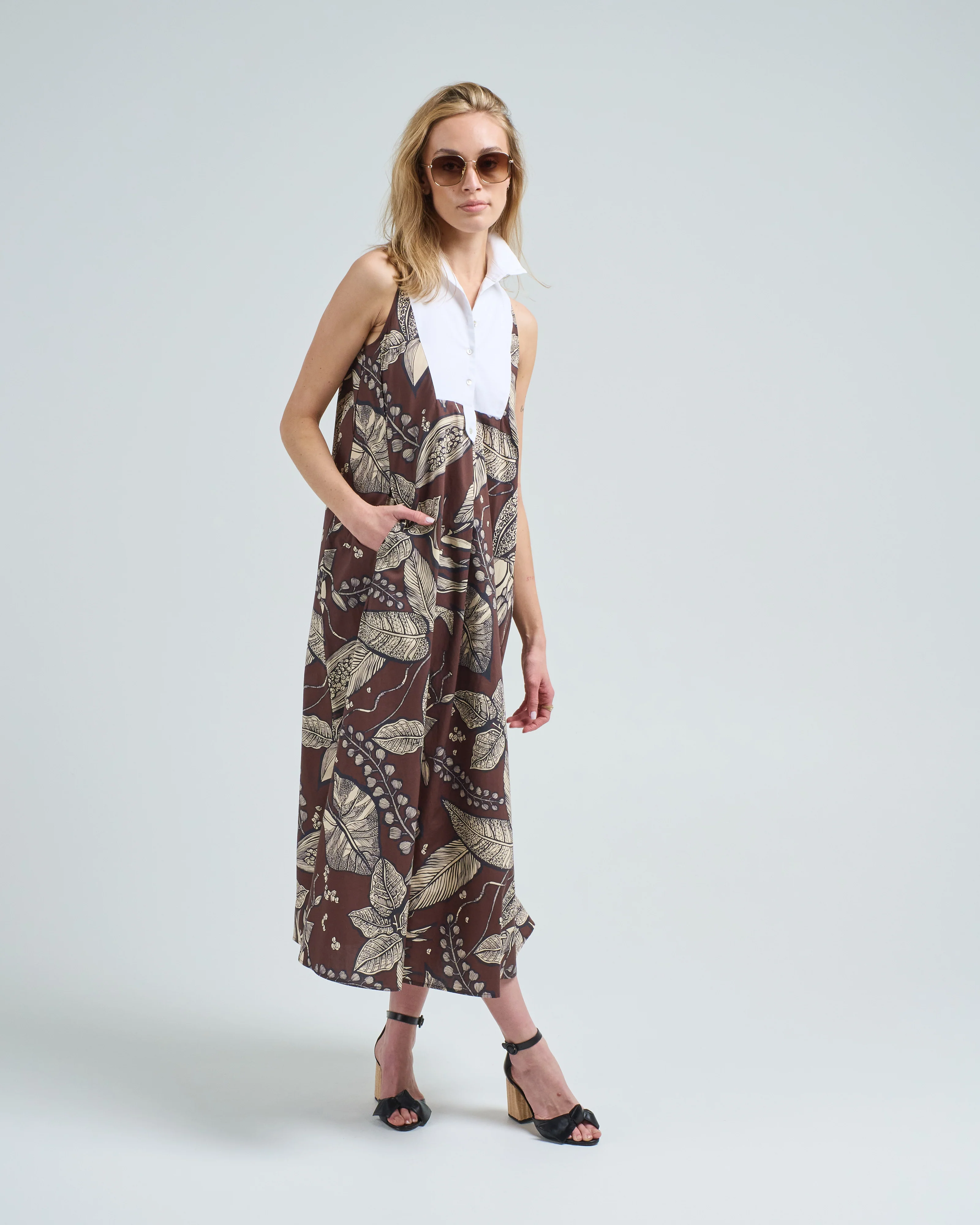 collared sleeveless dress - Image 3