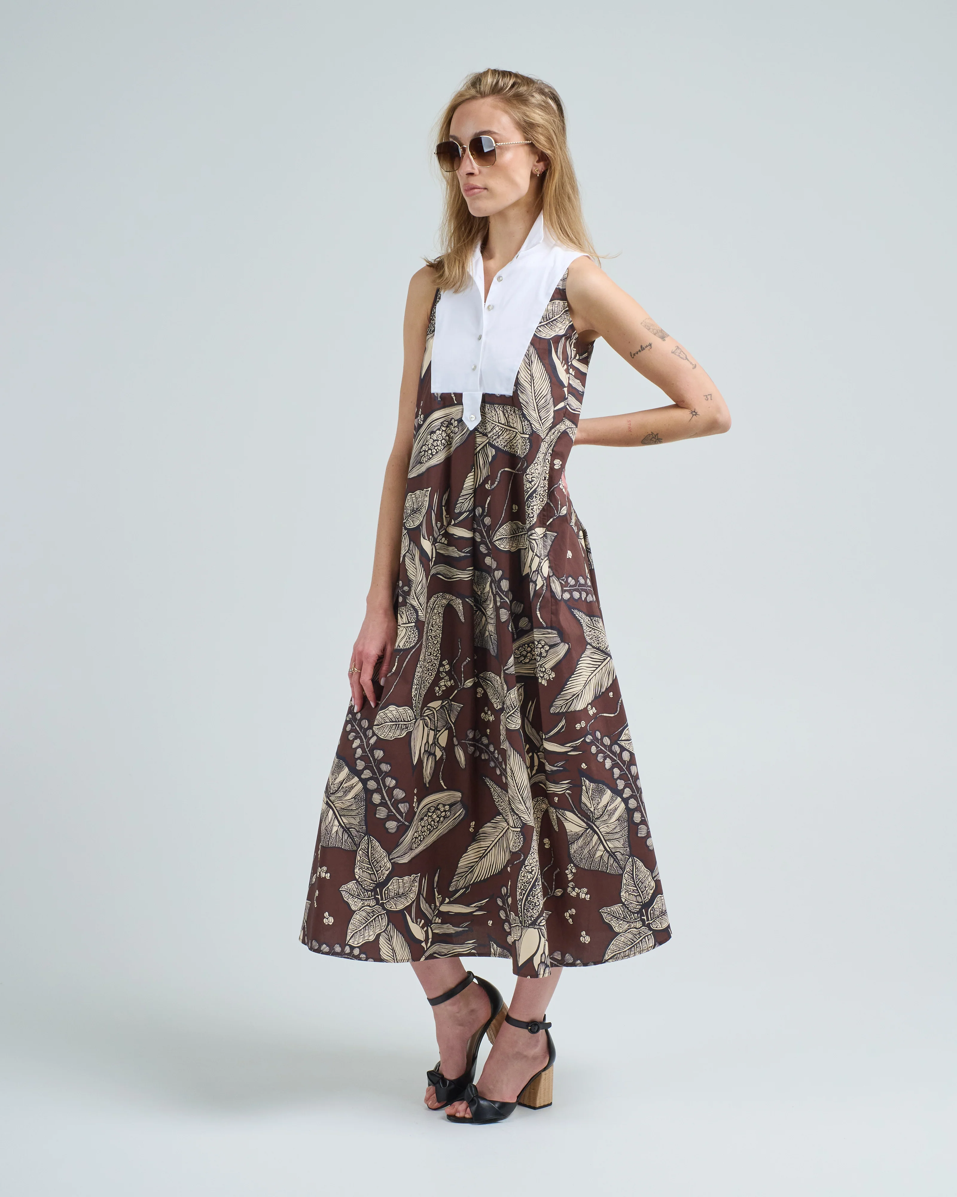 collared sleeveless dress - Image 4