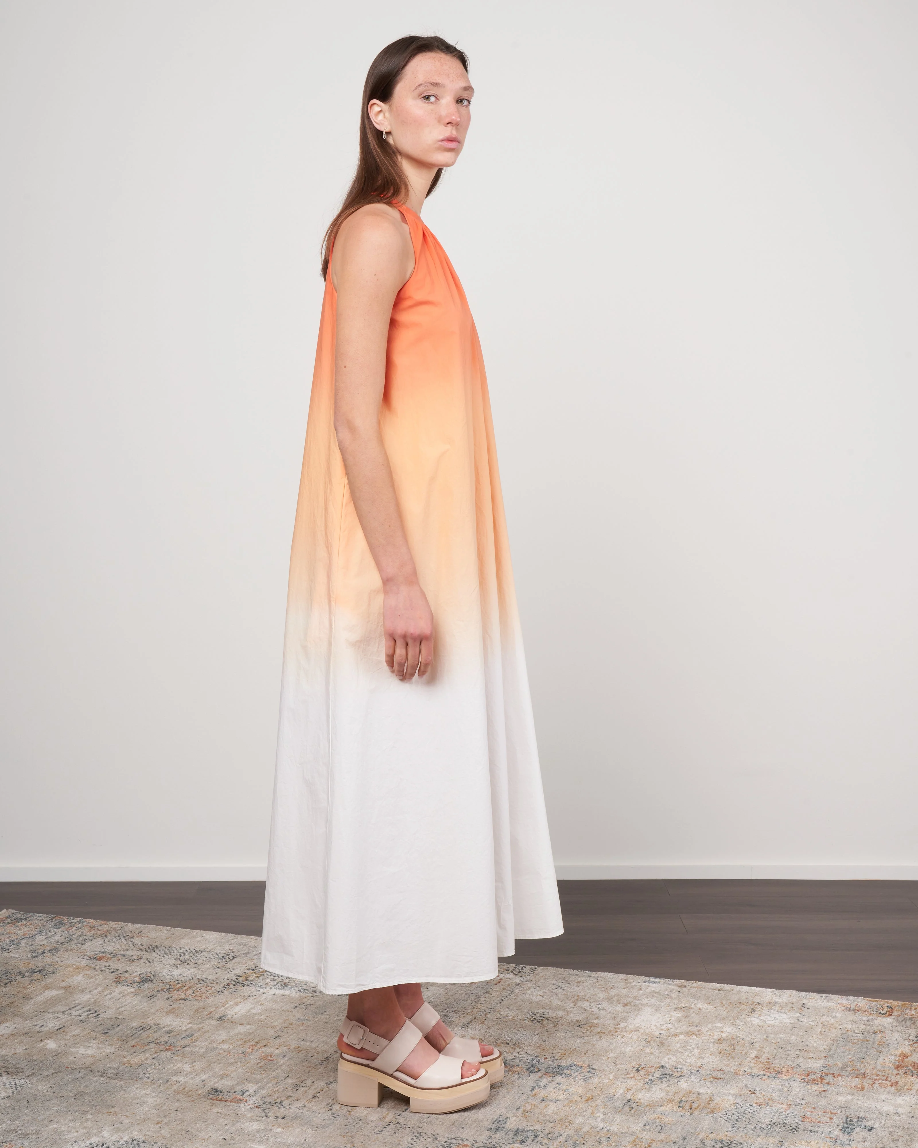 cotton ombre dress - 518 cantaloupe - Image 2