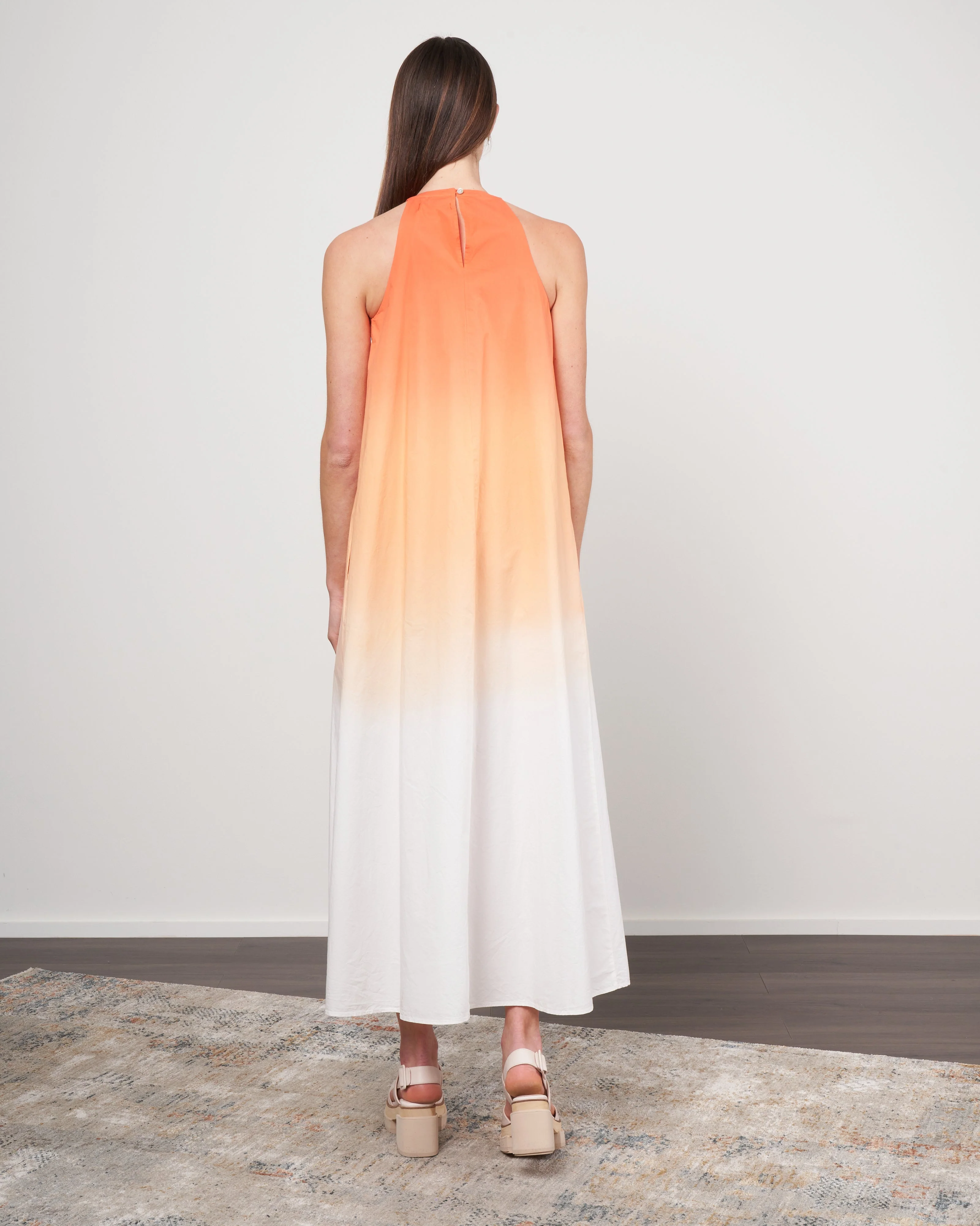 cotton ombre dress - 518 cantaloupe - Image 3