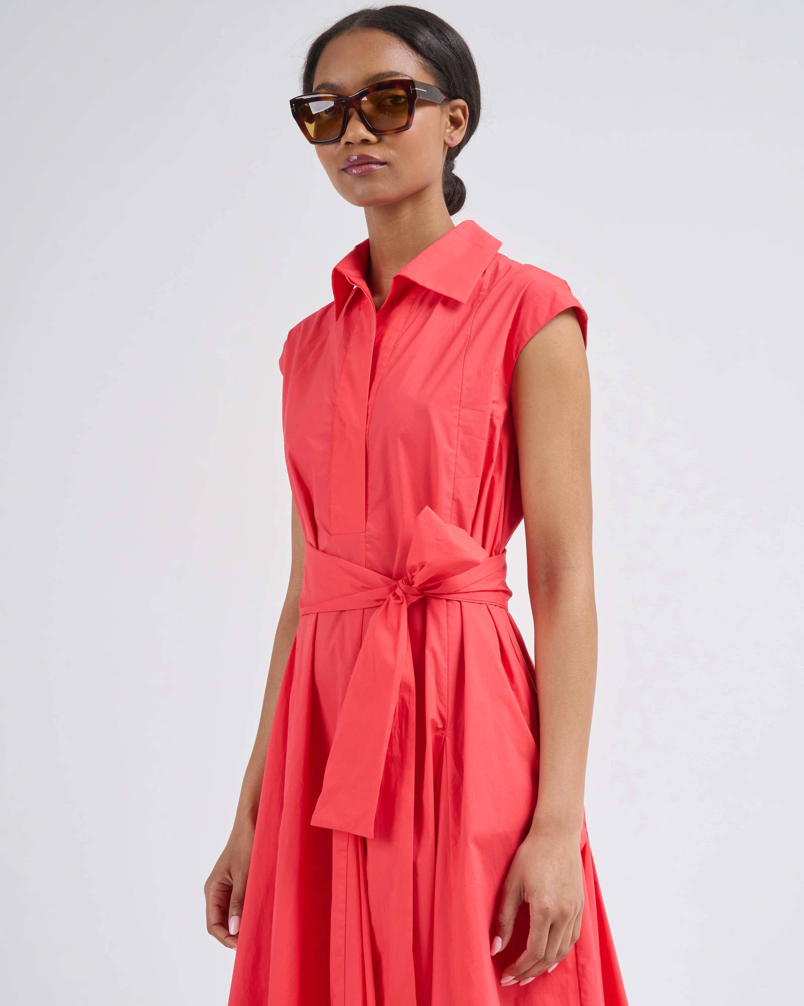 front tie shirtdress - Image 5