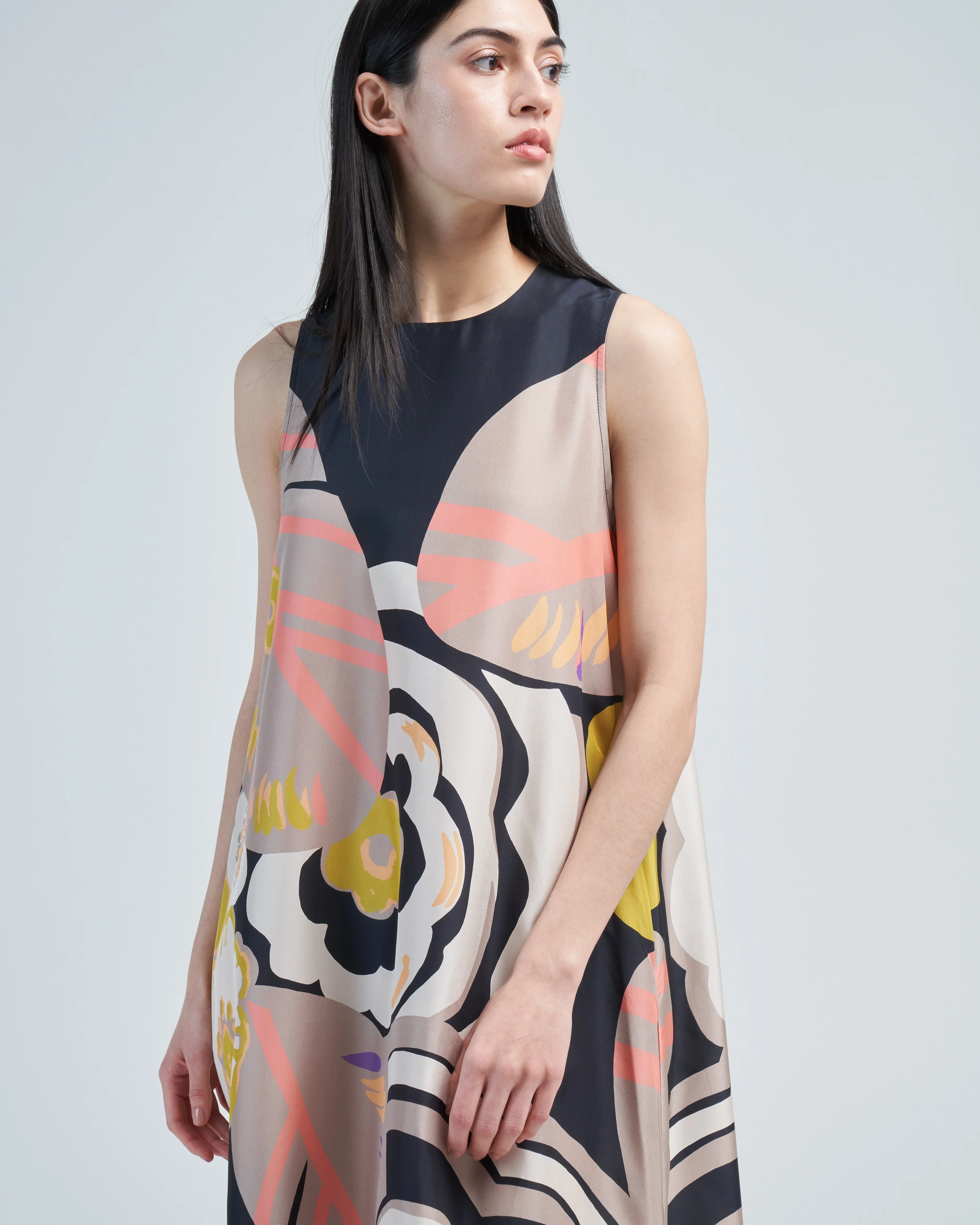 habotai silk sleeveless dress - Image 5