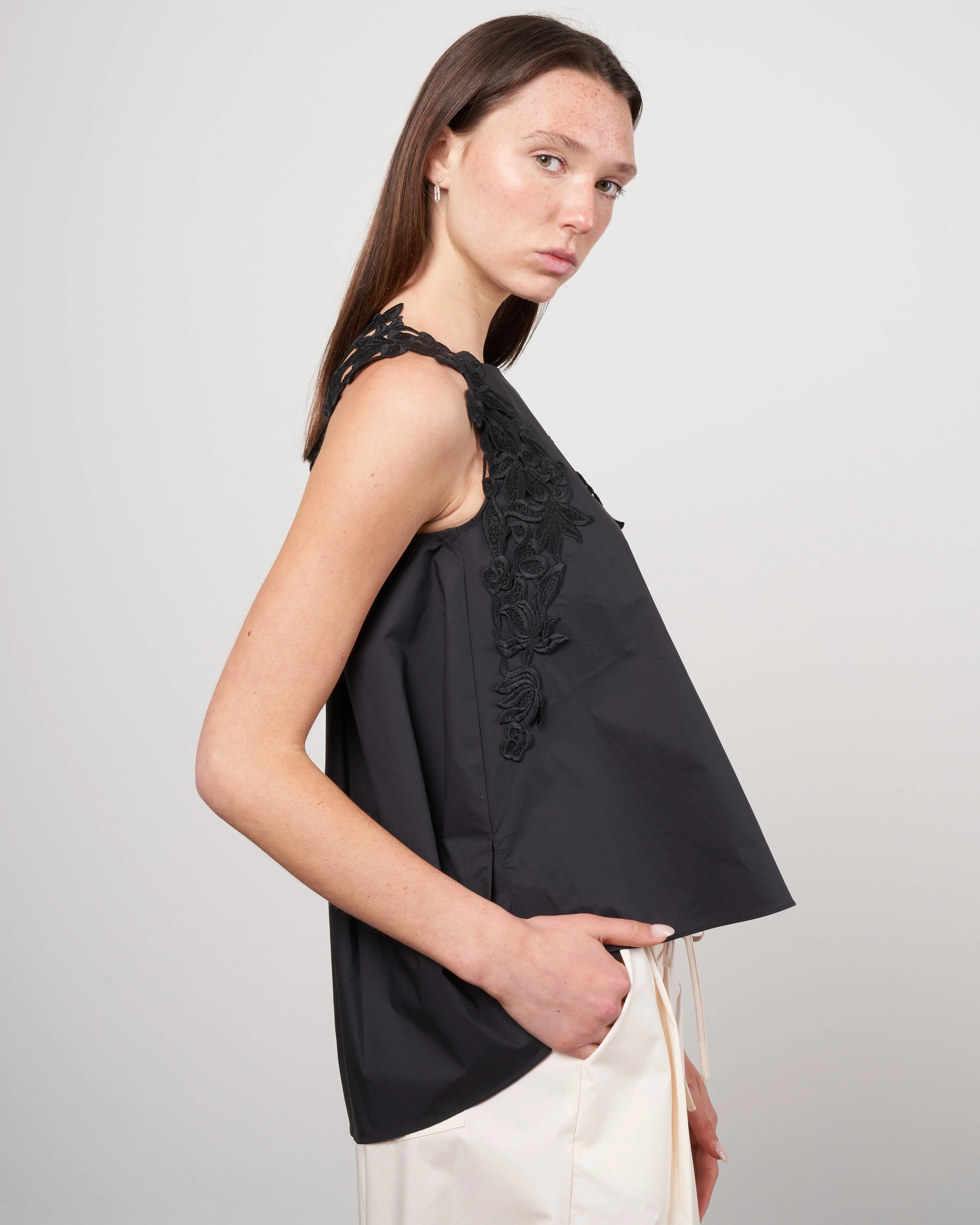 lace top - 600 black - Image 3