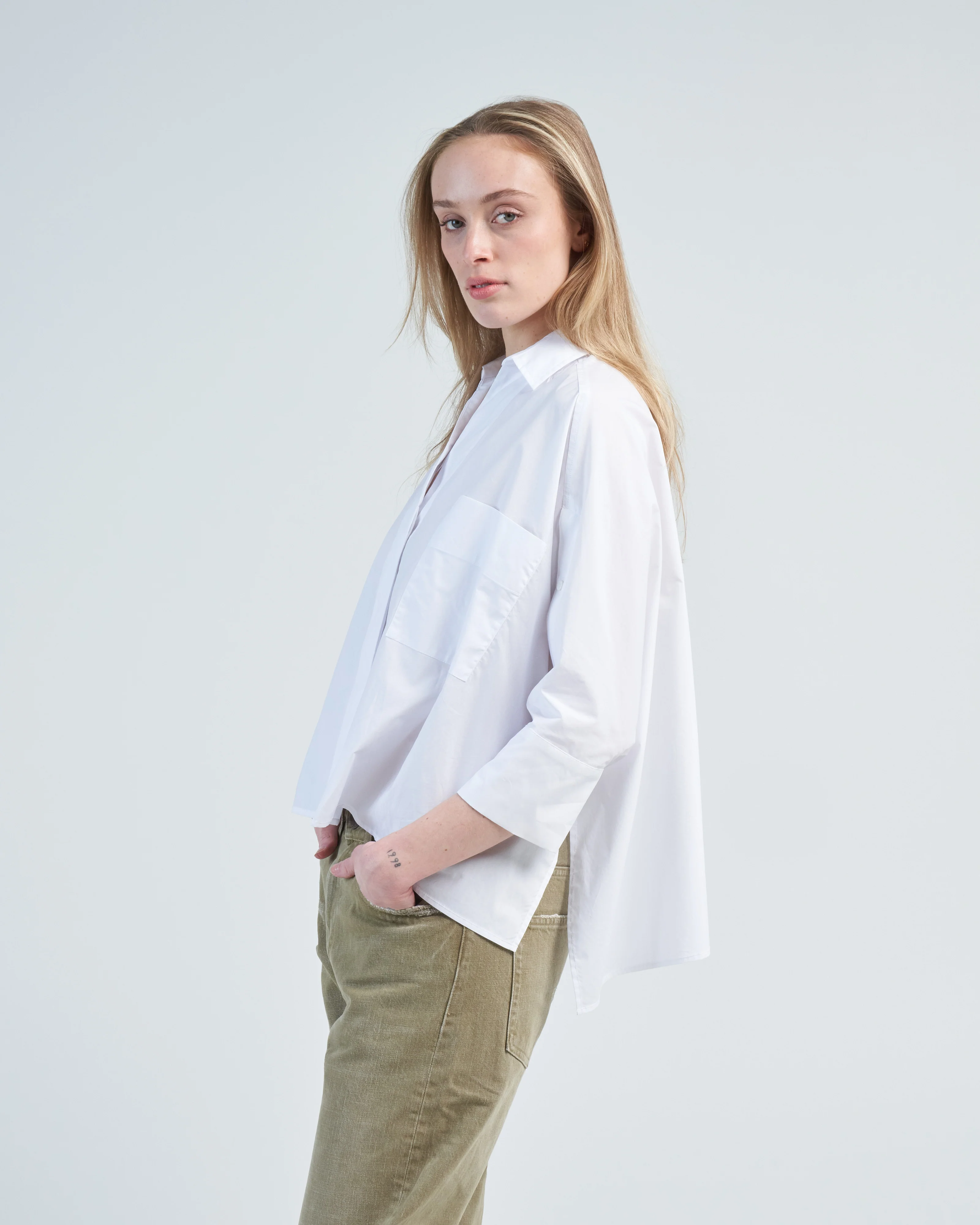 poncho shirt with sleeves - Image 2