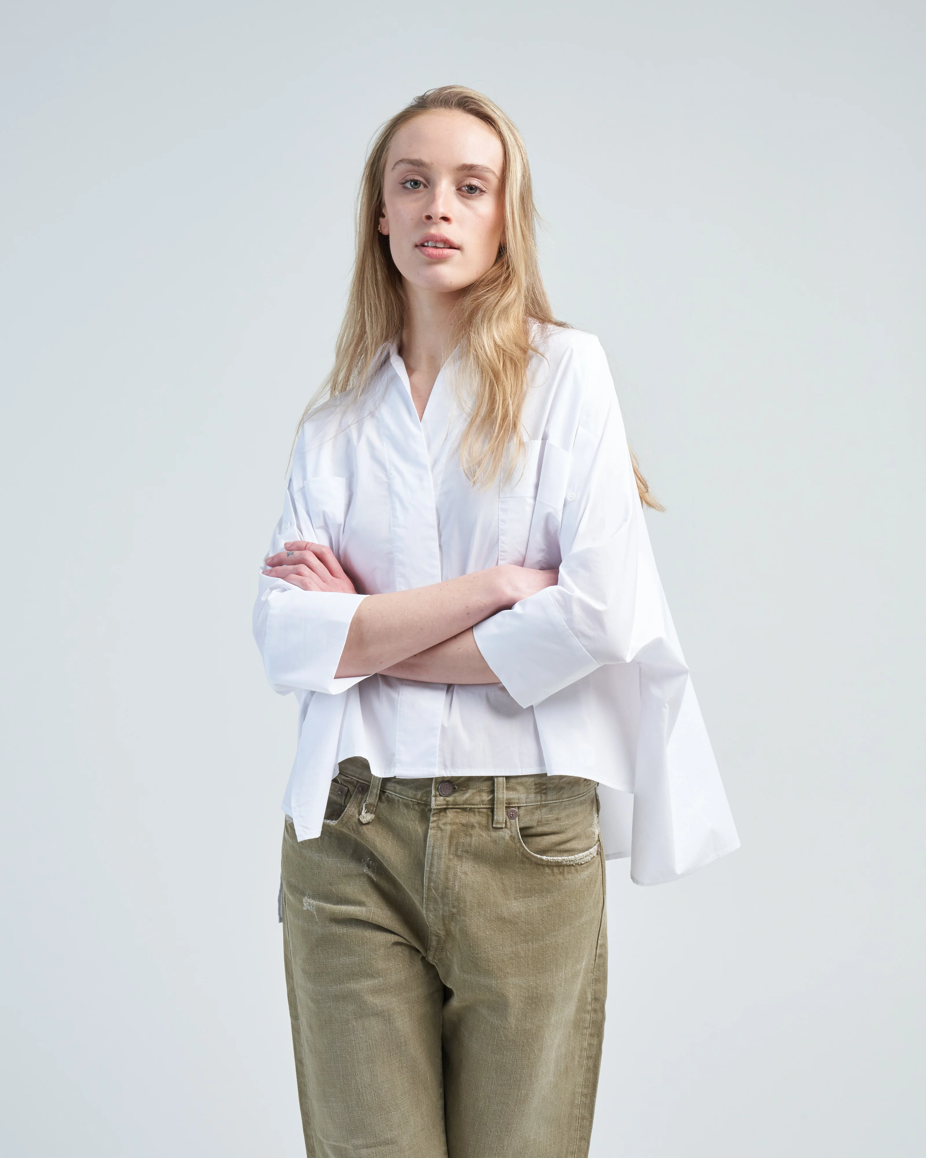 poncho shirt with sleeves - Image 4