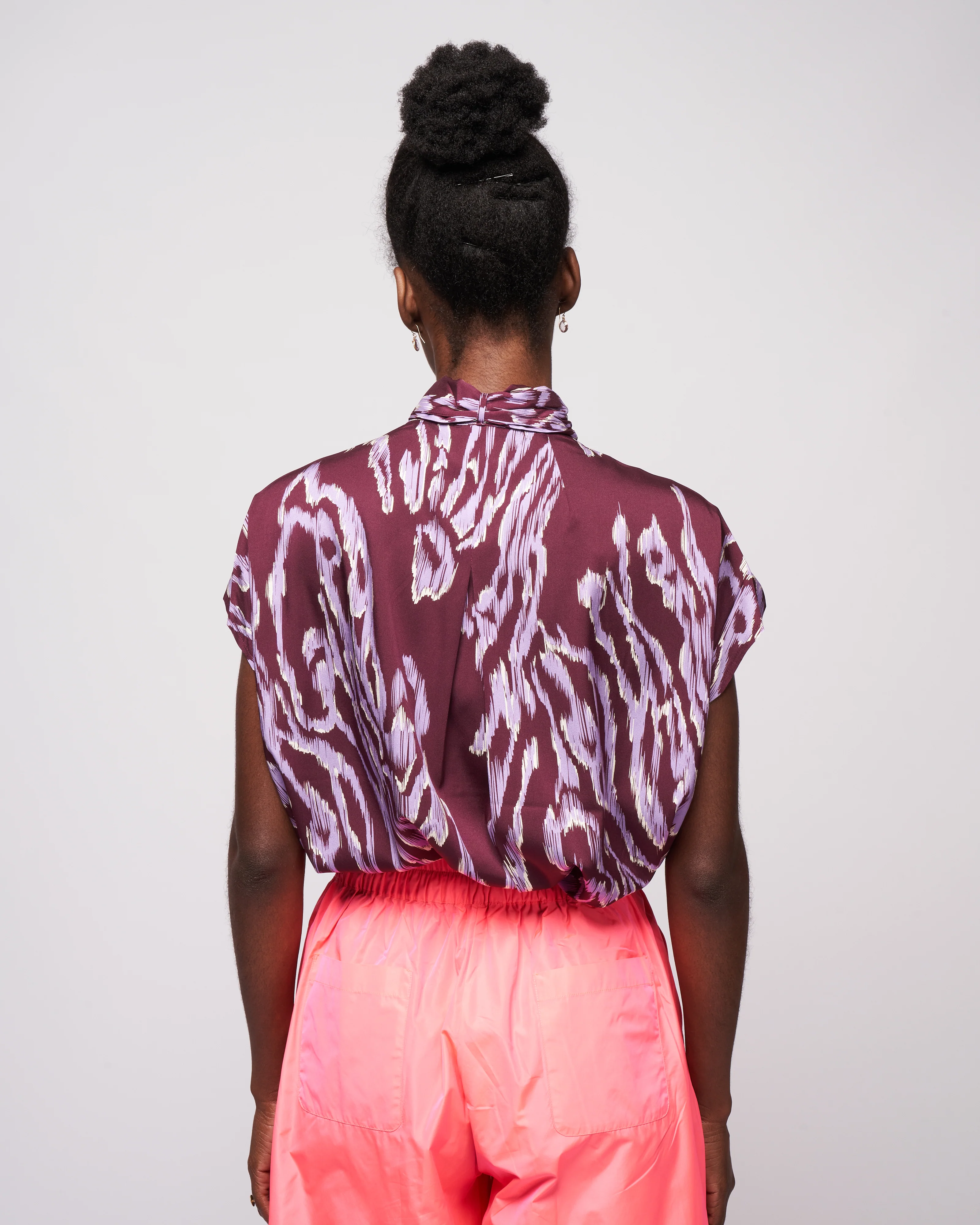 print blouse - amethyst - Image 4