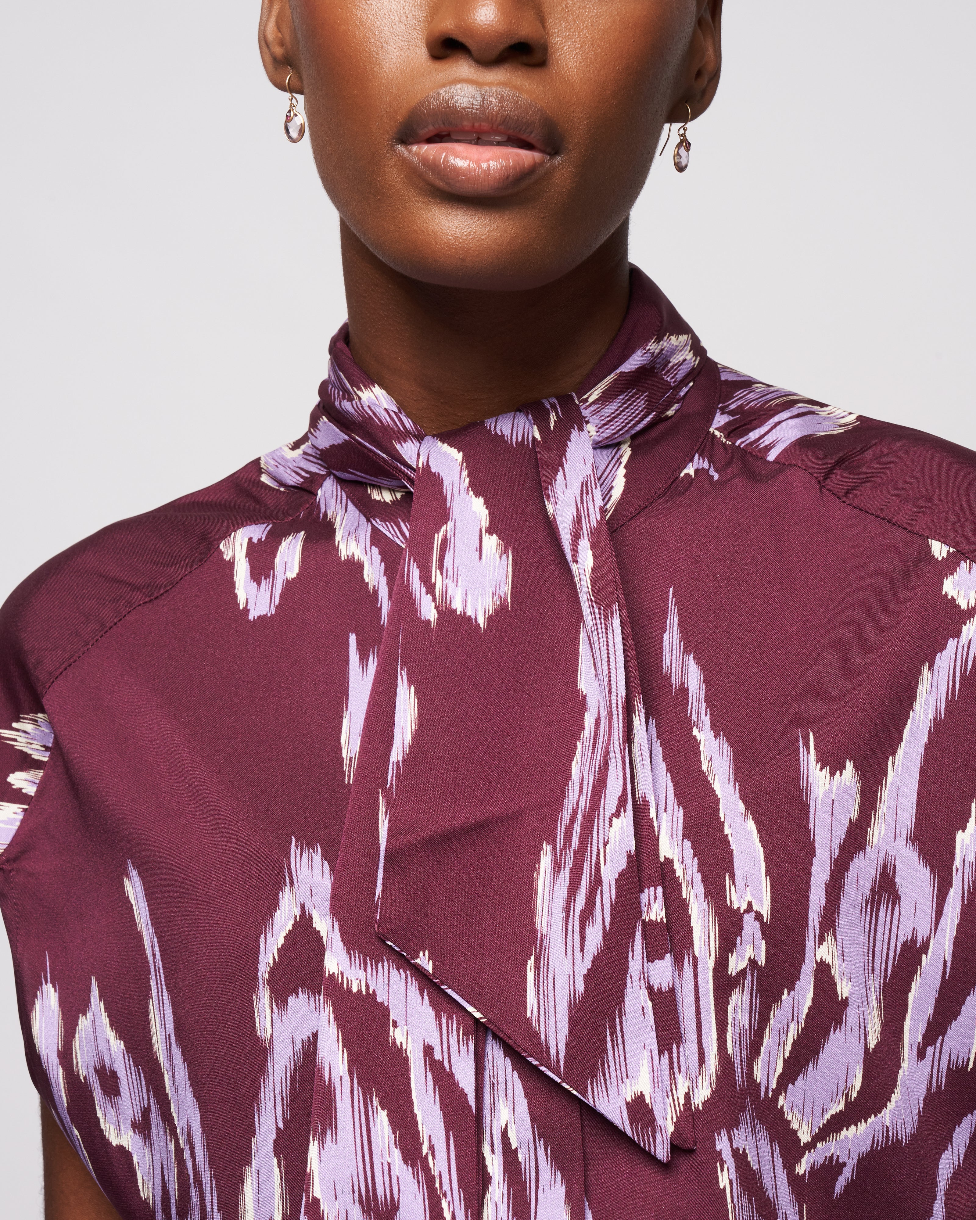 print blouse - amethyst - Image 5