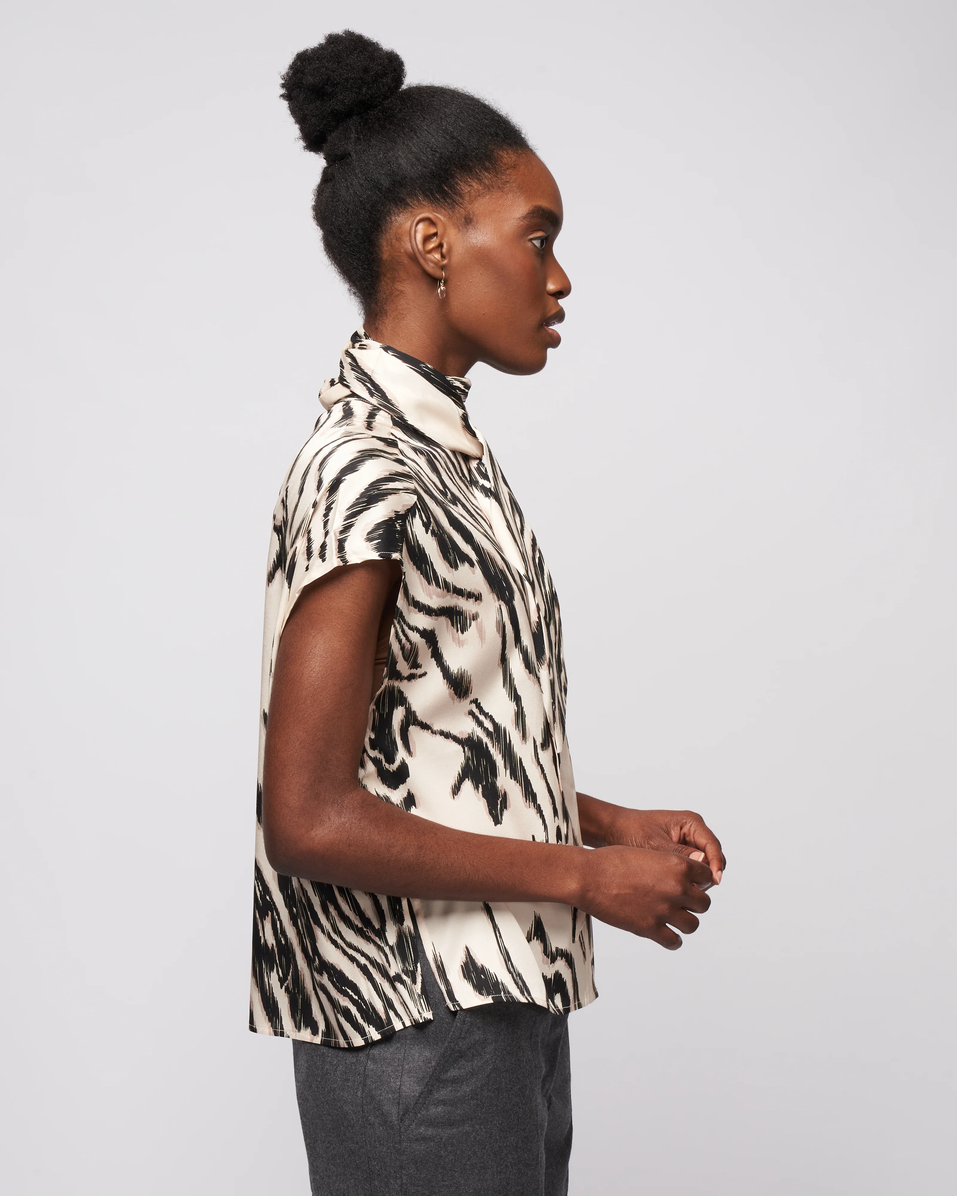 print blouse - beige - Image 3