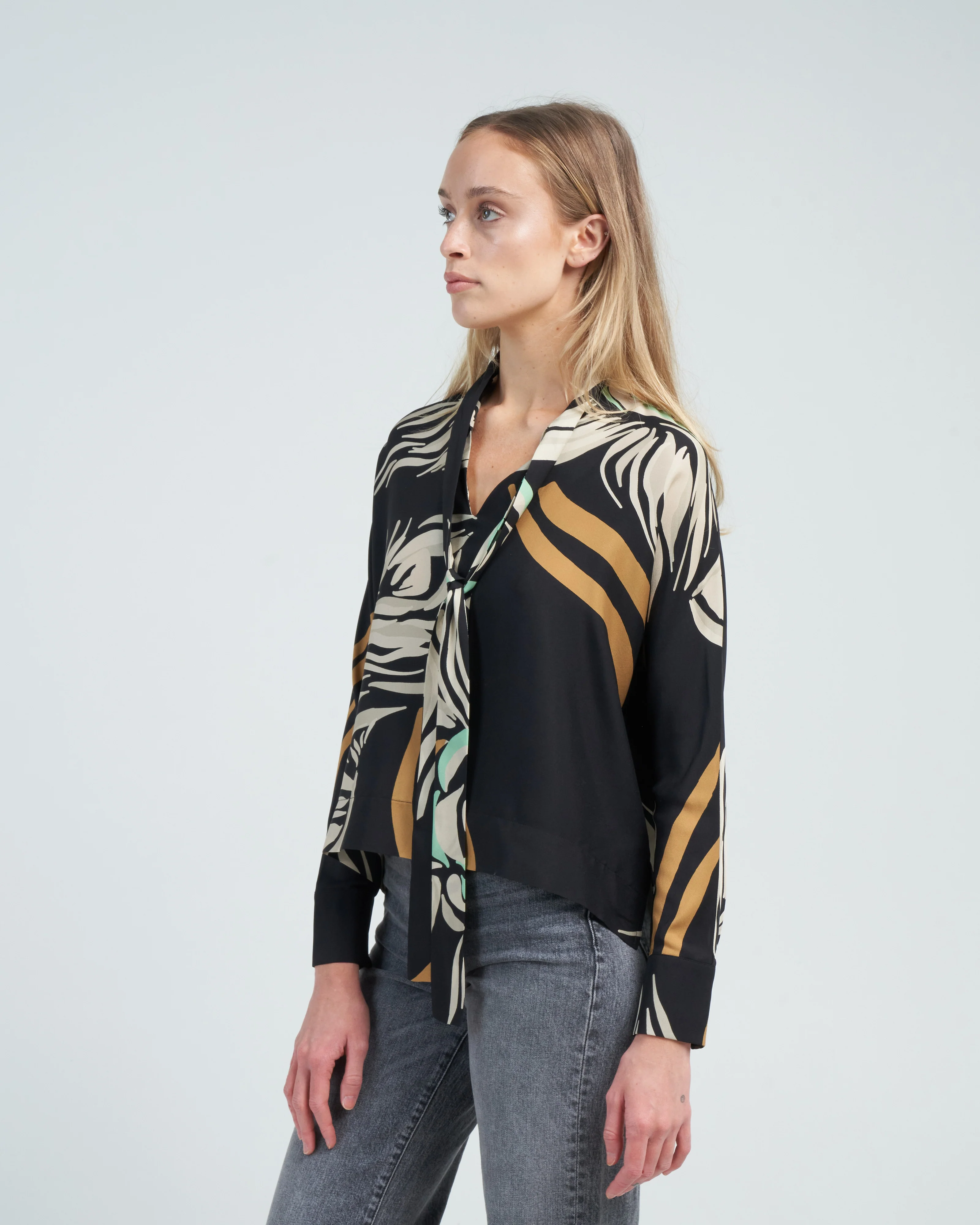 print blouse - black - Image 3