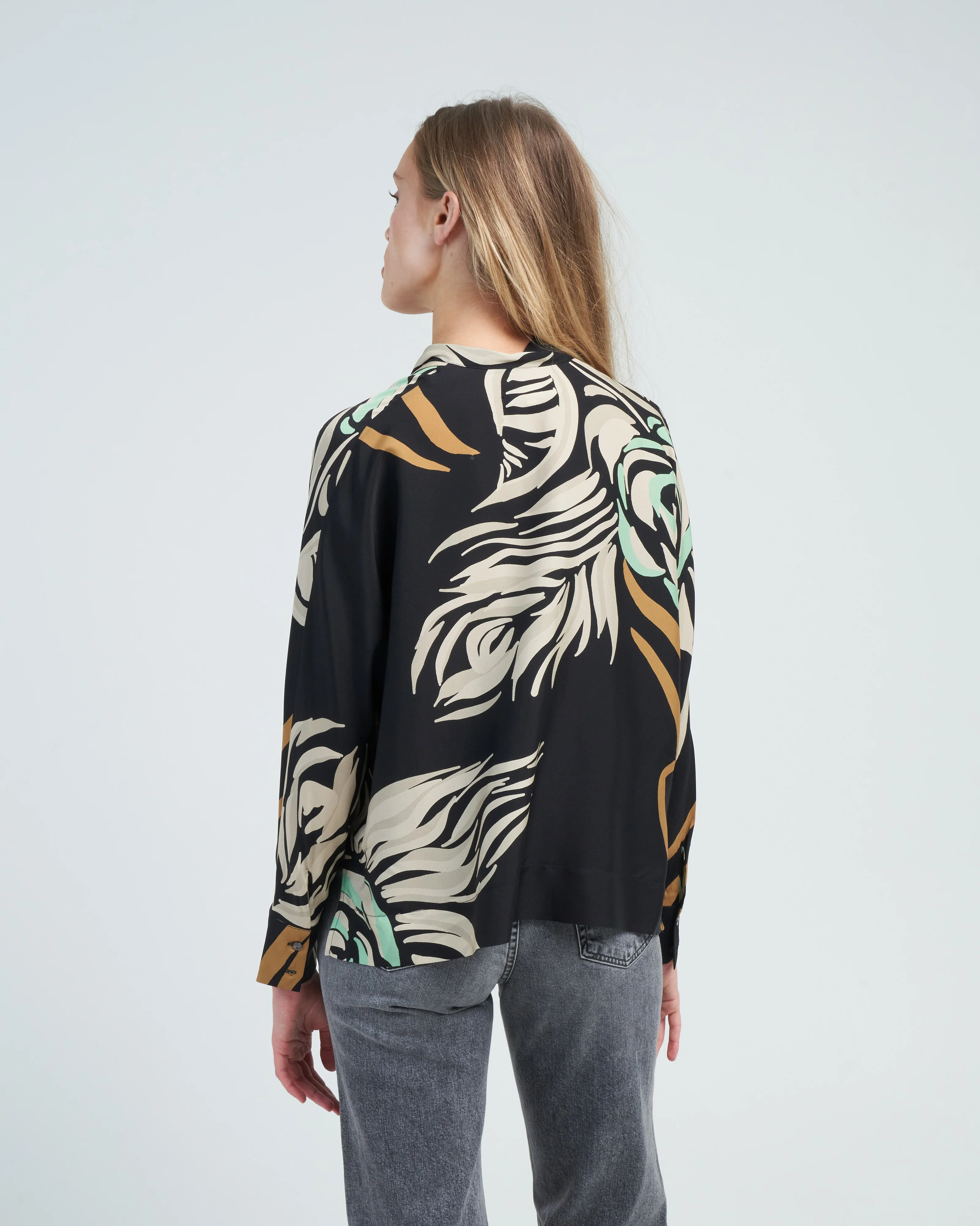 print blouse - black - Image 4