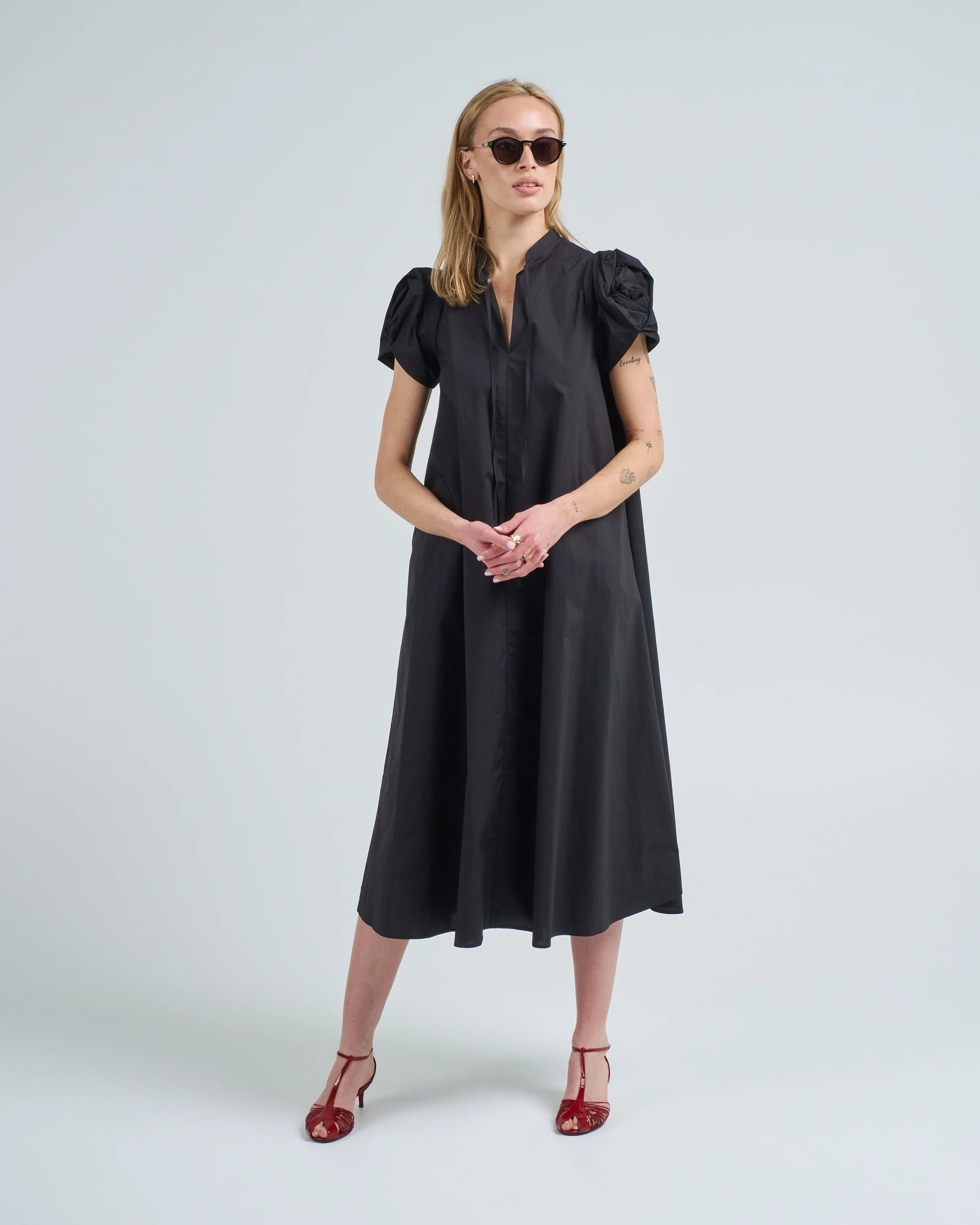 rose short sleeve dress - Image 5