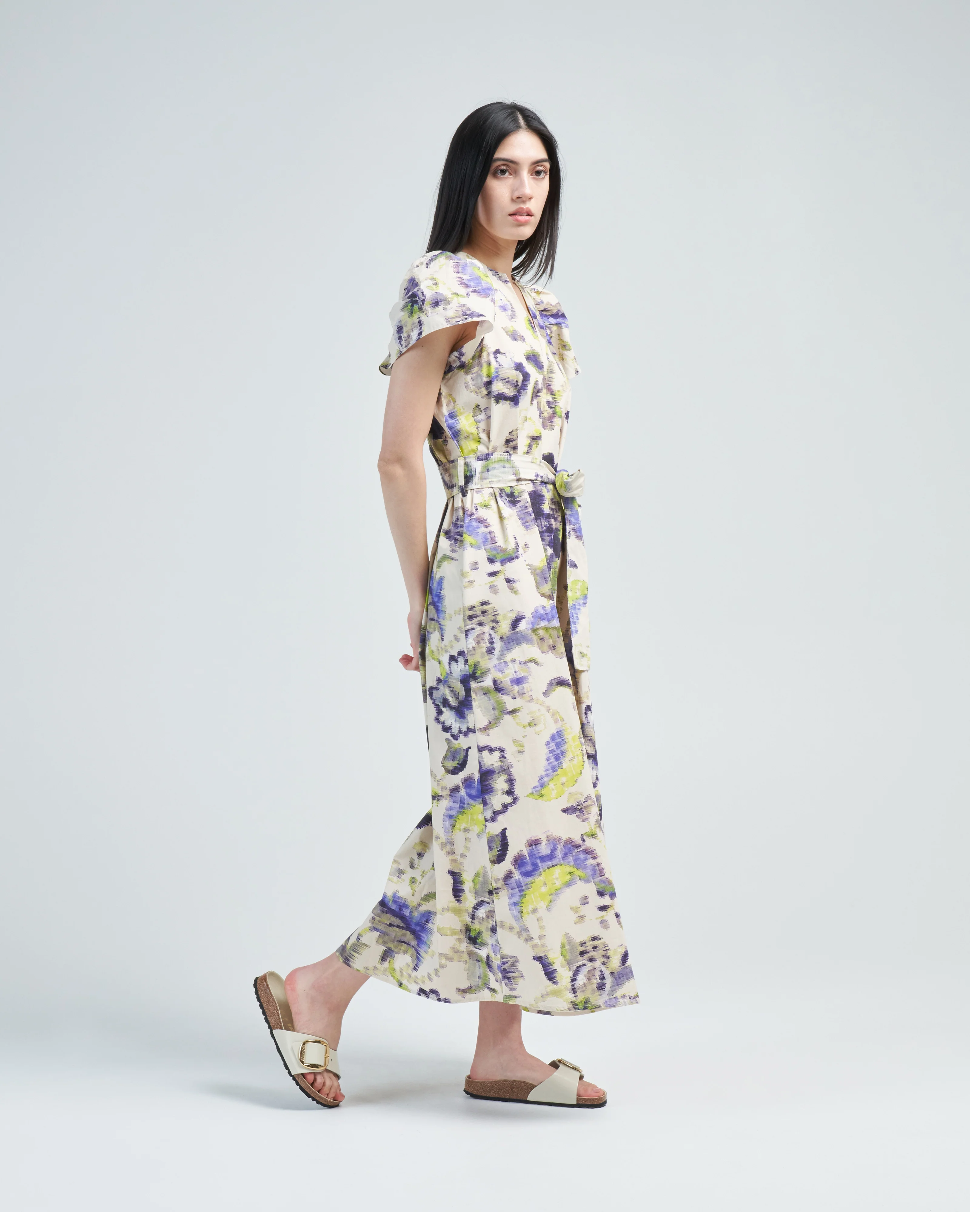 ruffle sleeve printed dress - Image 3