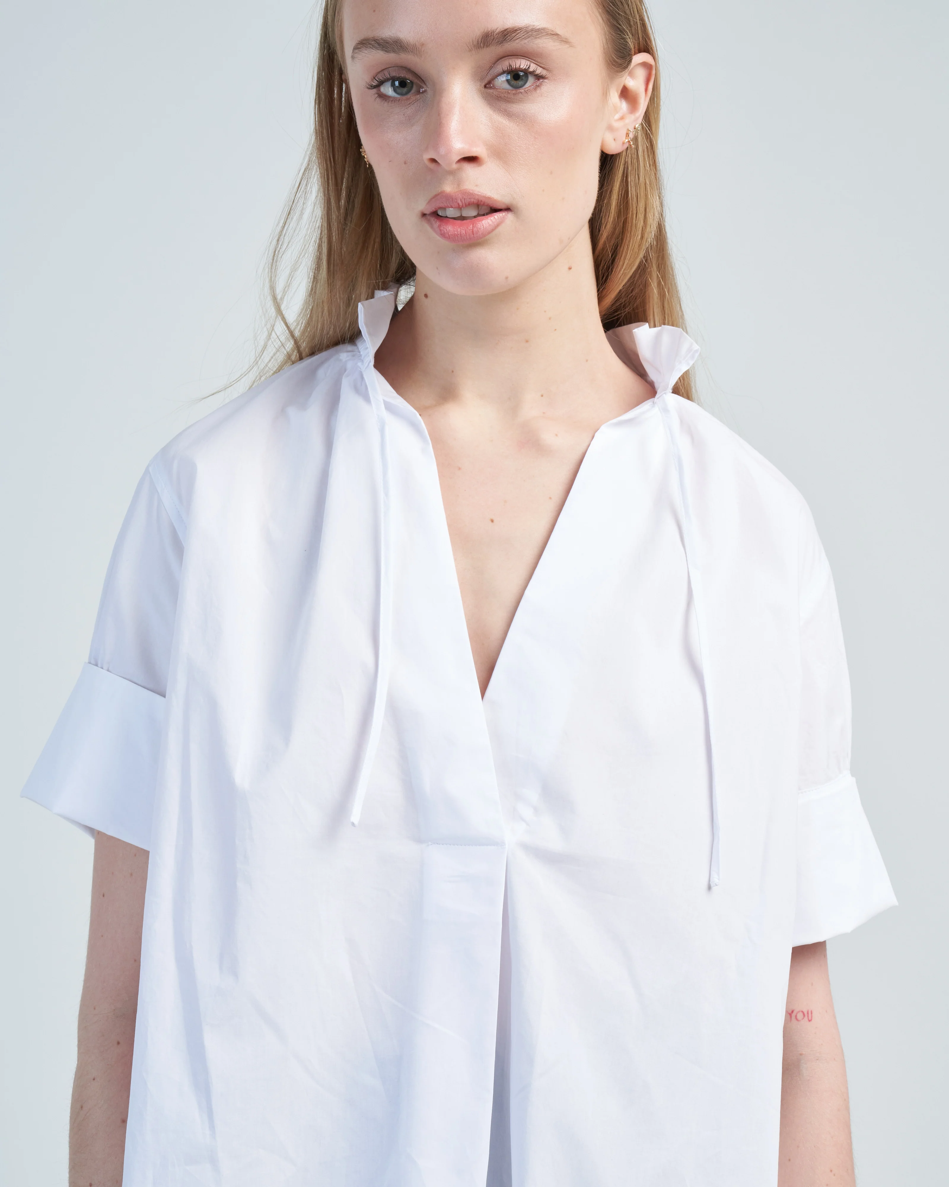 short sleeve poplin shirt - Image 2