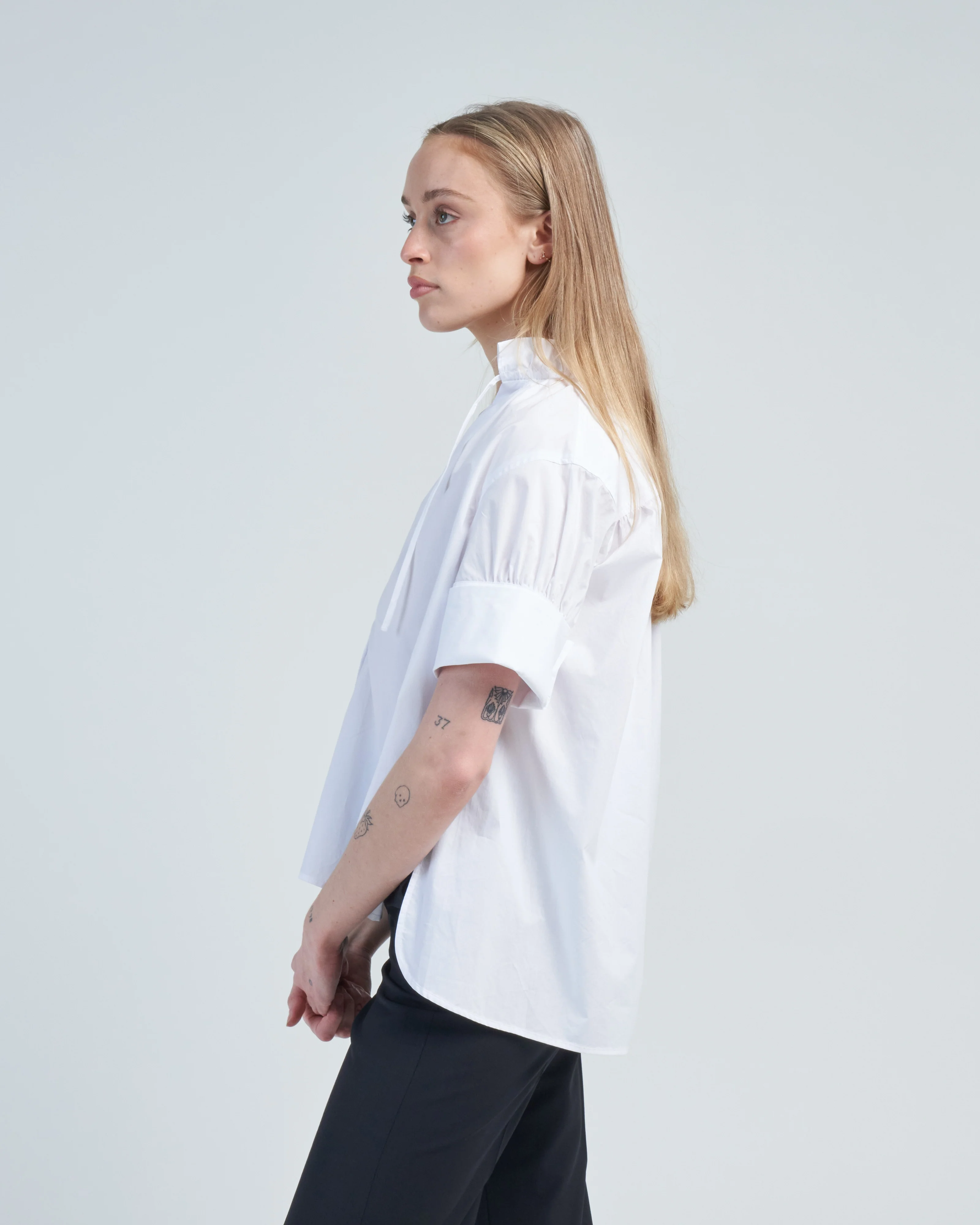 short sleeve poplin shirt - Image 4