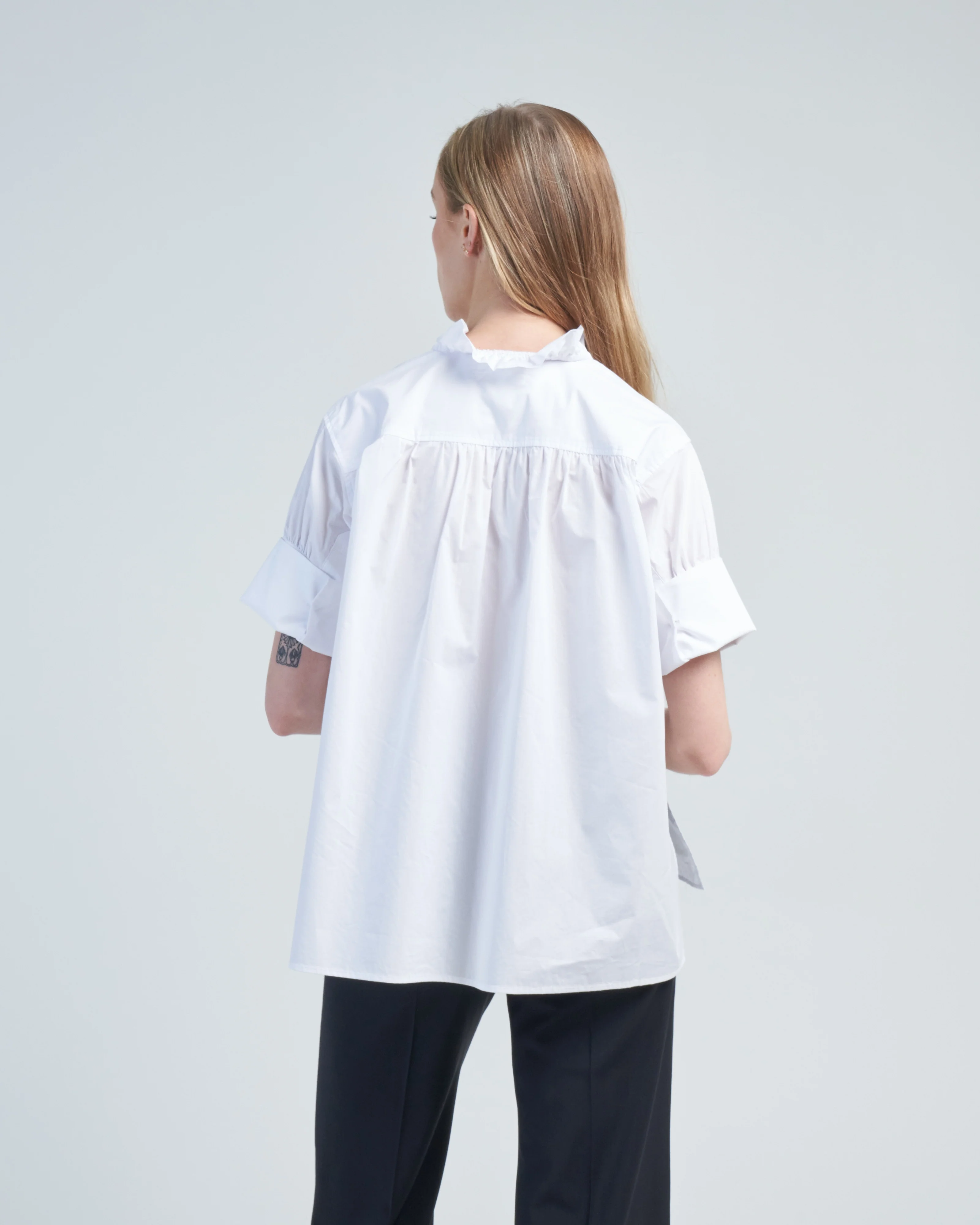 short sleeve poplin shirt - Image 5