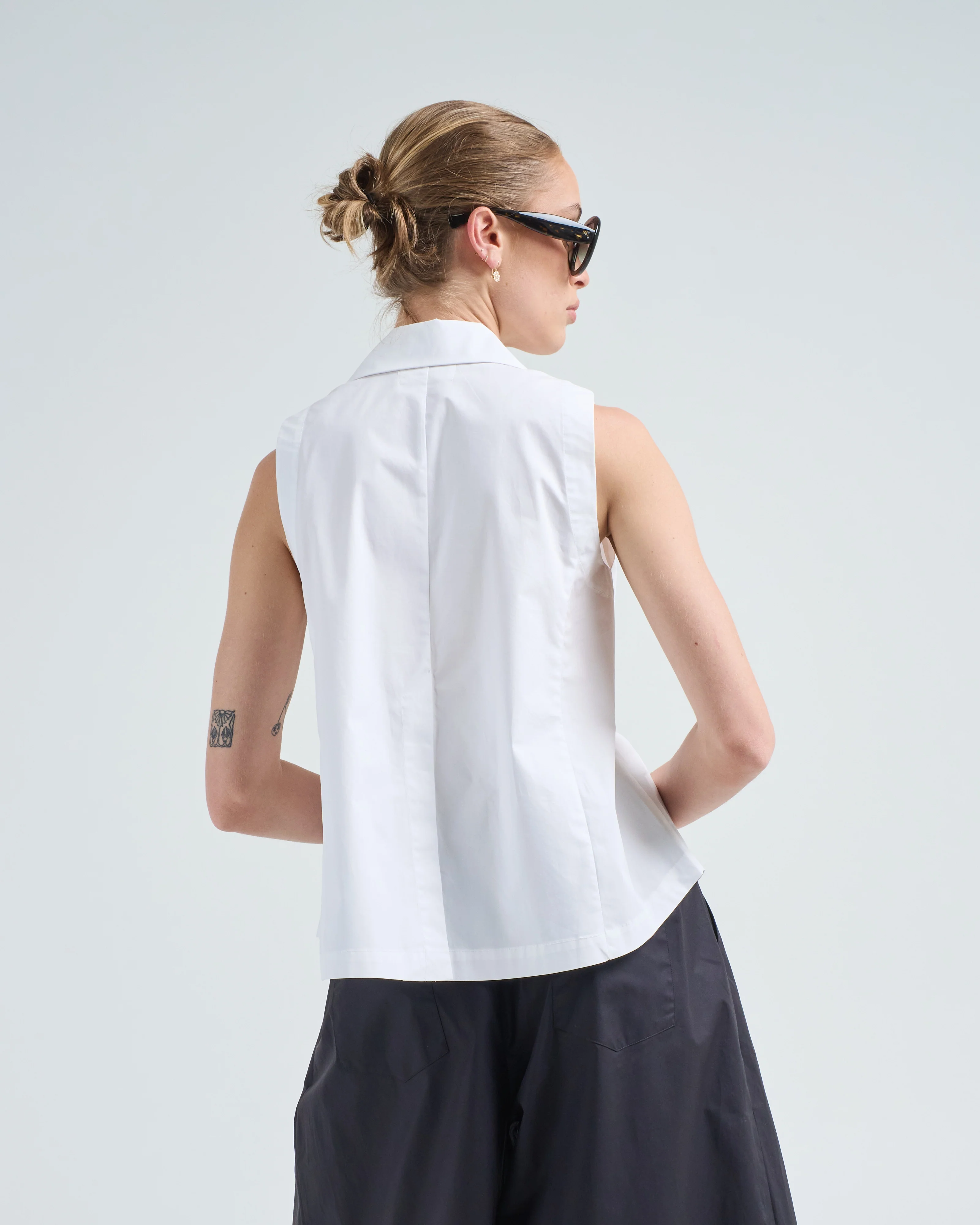 sleeveless front tie top - Image 4