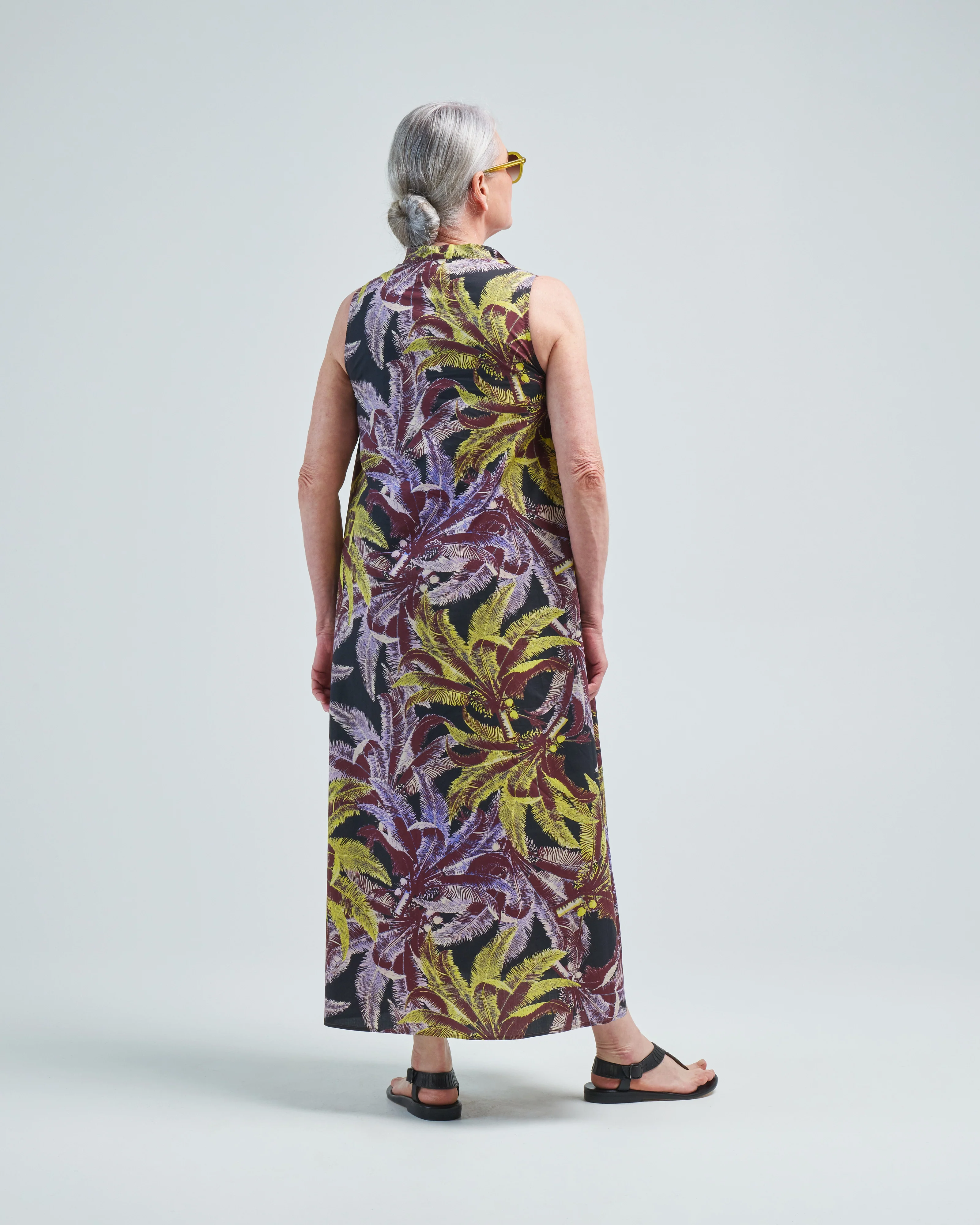 sleeveless printed dress - Image 4