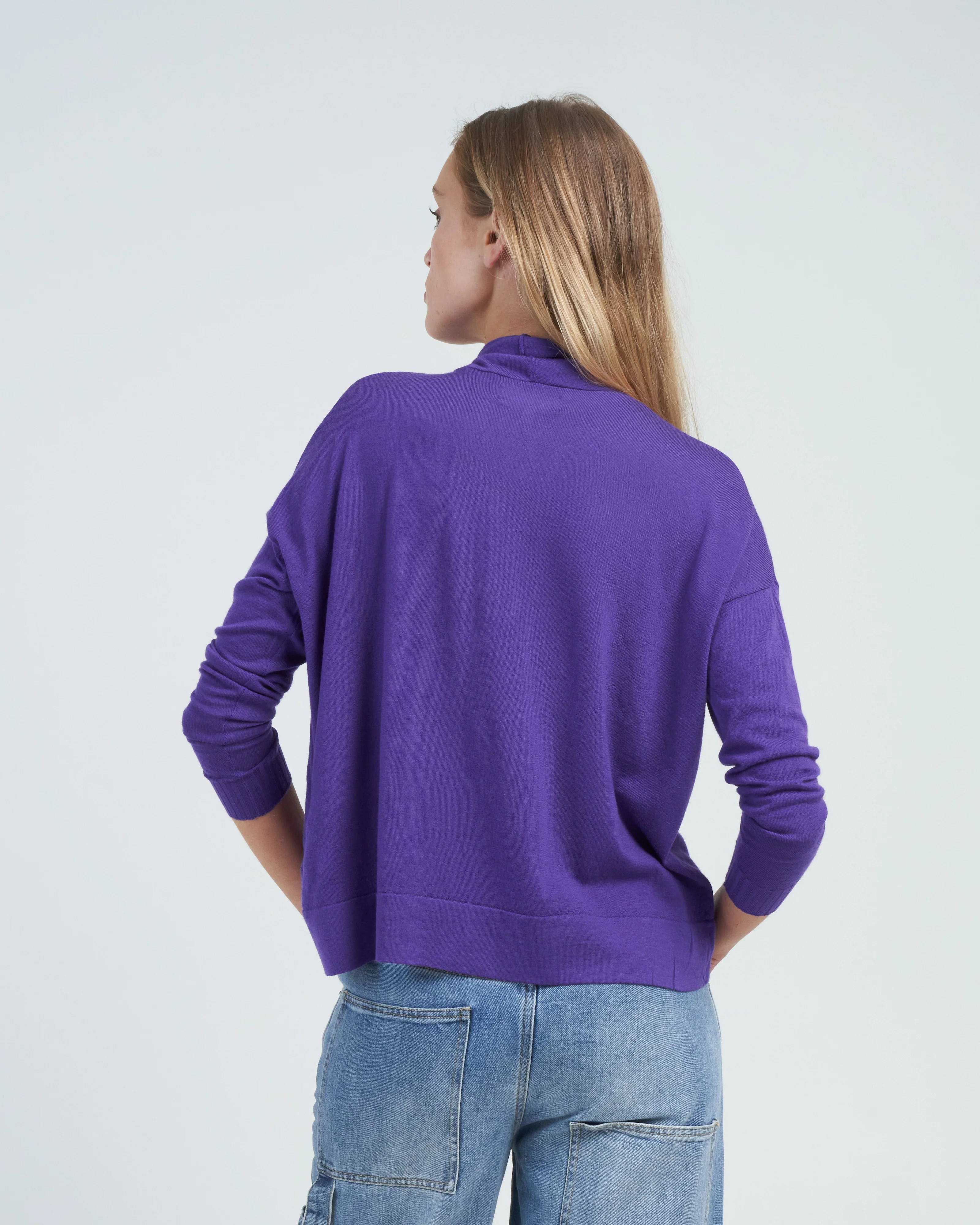 sweater with tie - bluebonnet - Image 4