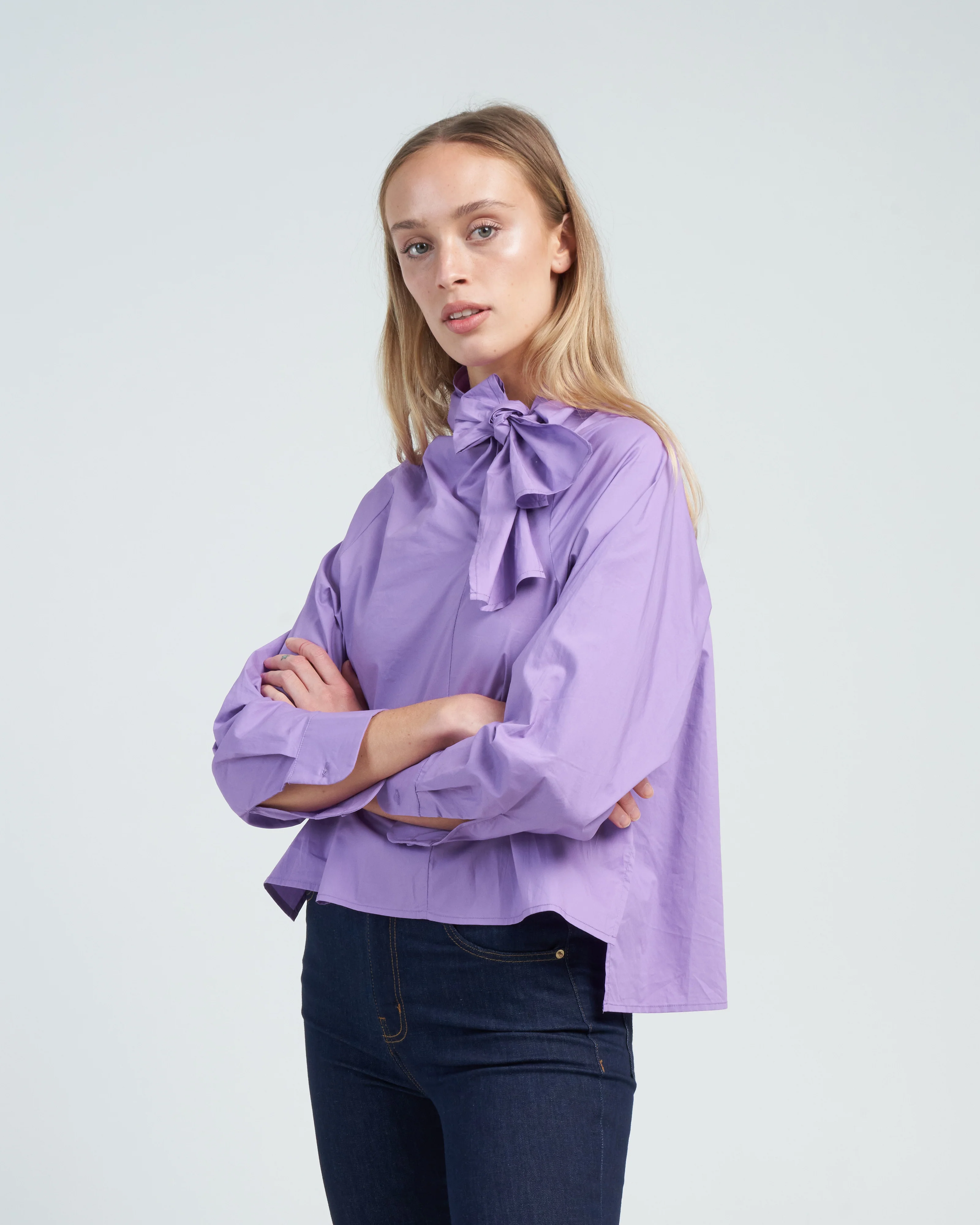 taffeta blouse - violet