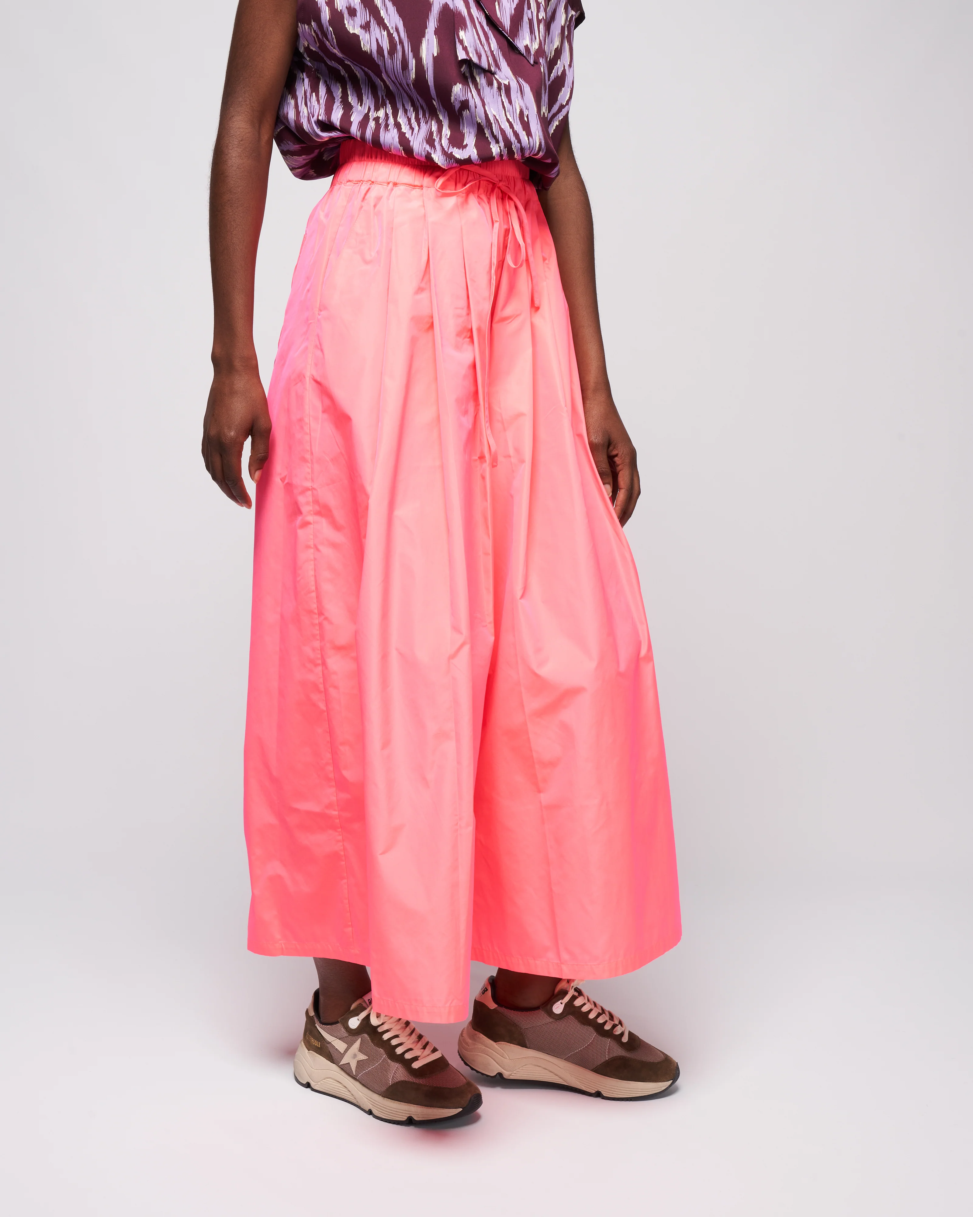 taffeta full pant - pink fluor - Image 3
