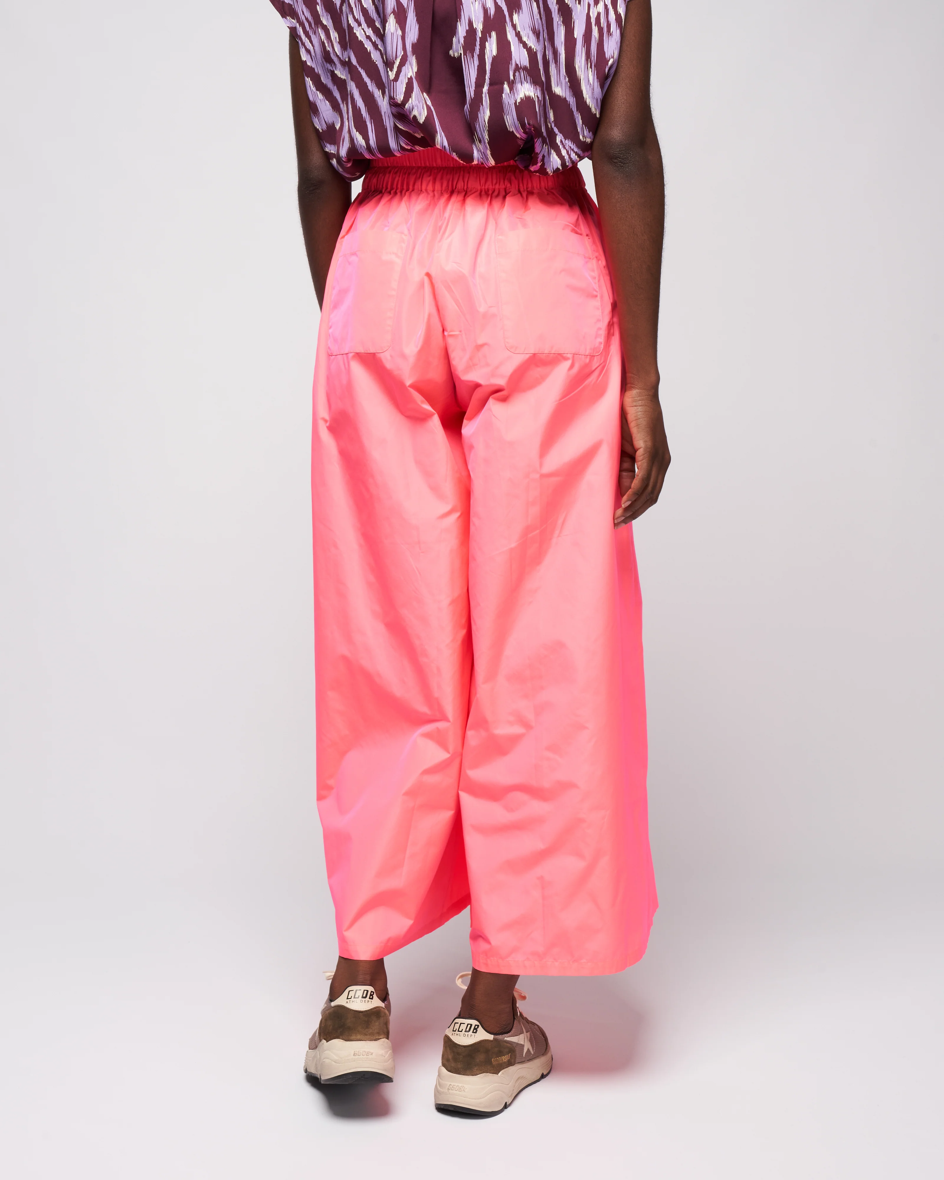 taffeta full pant - pink fluor - Image 4