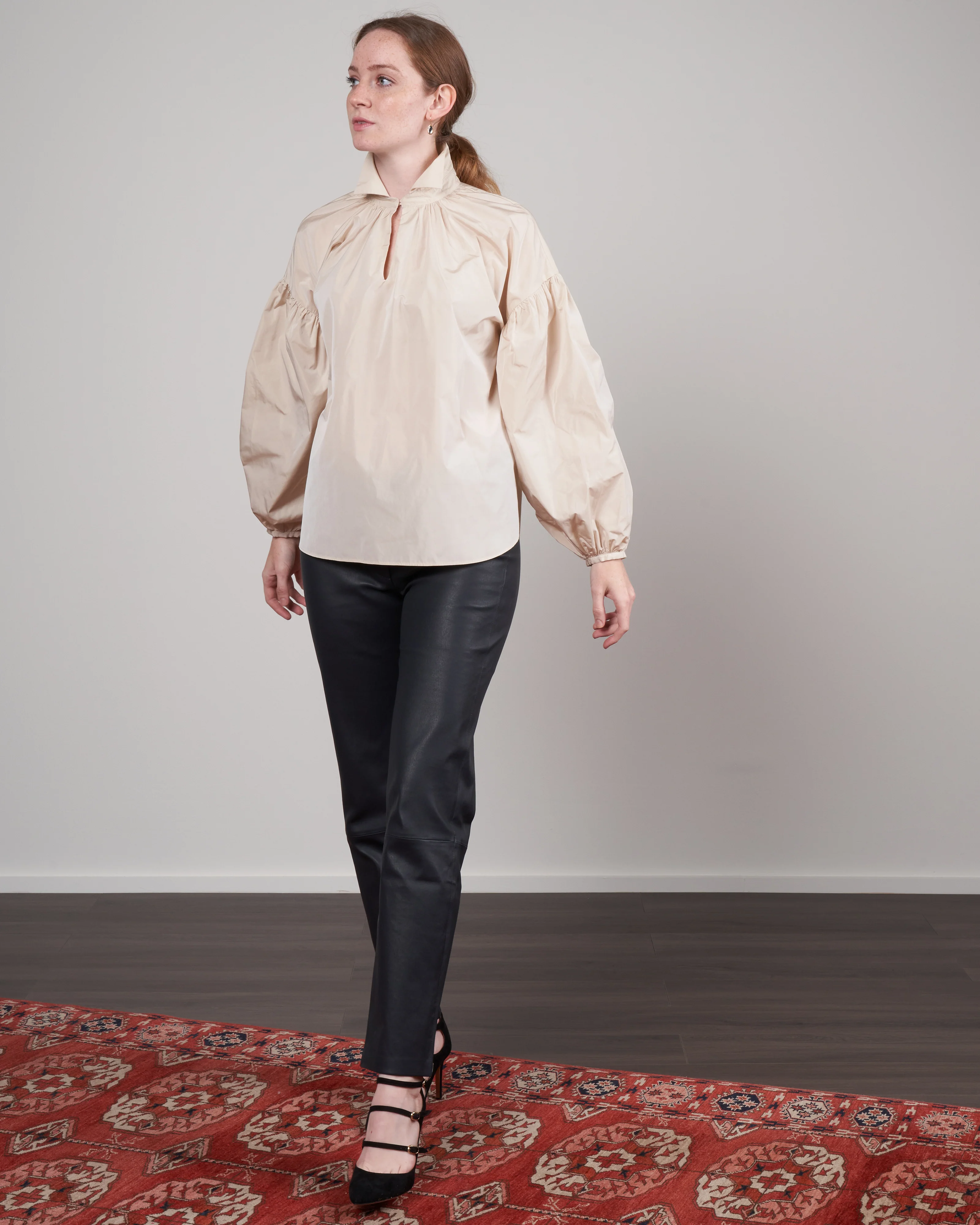 taffeta shirt - ivory - Image 2