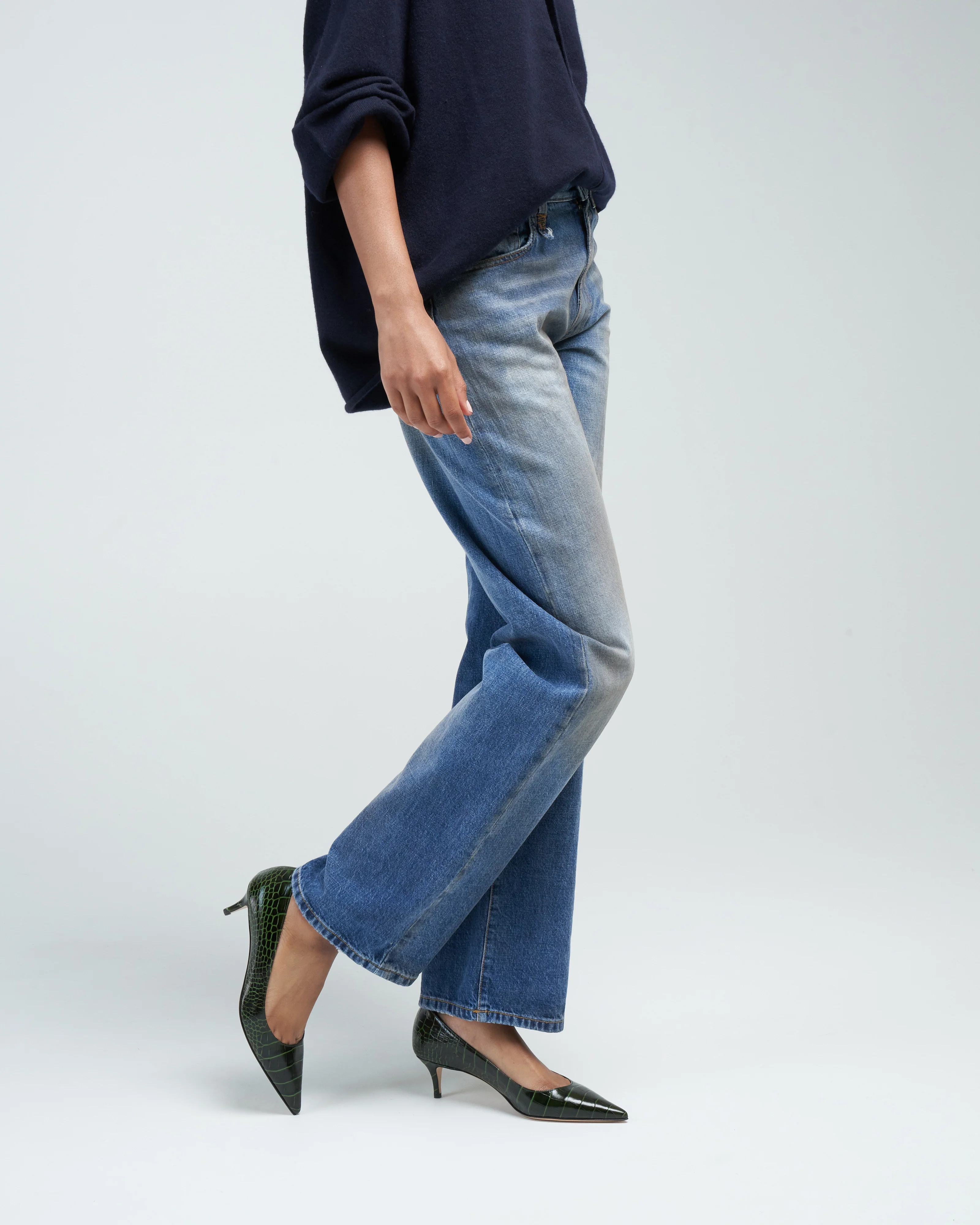 alice slim straight-leg jean - amber blue - Image 3
