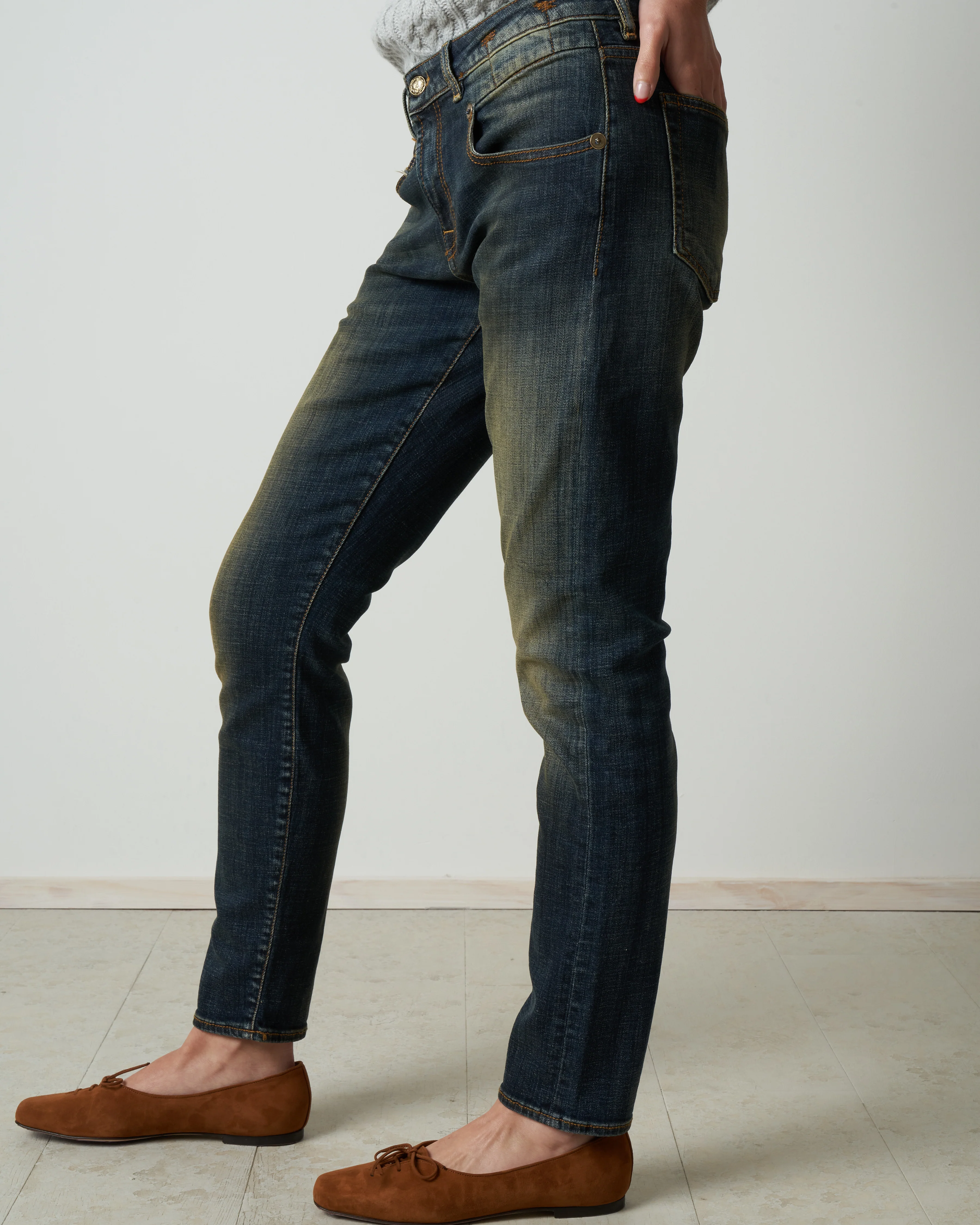 boy skinny jean - vintage dark - Image 3