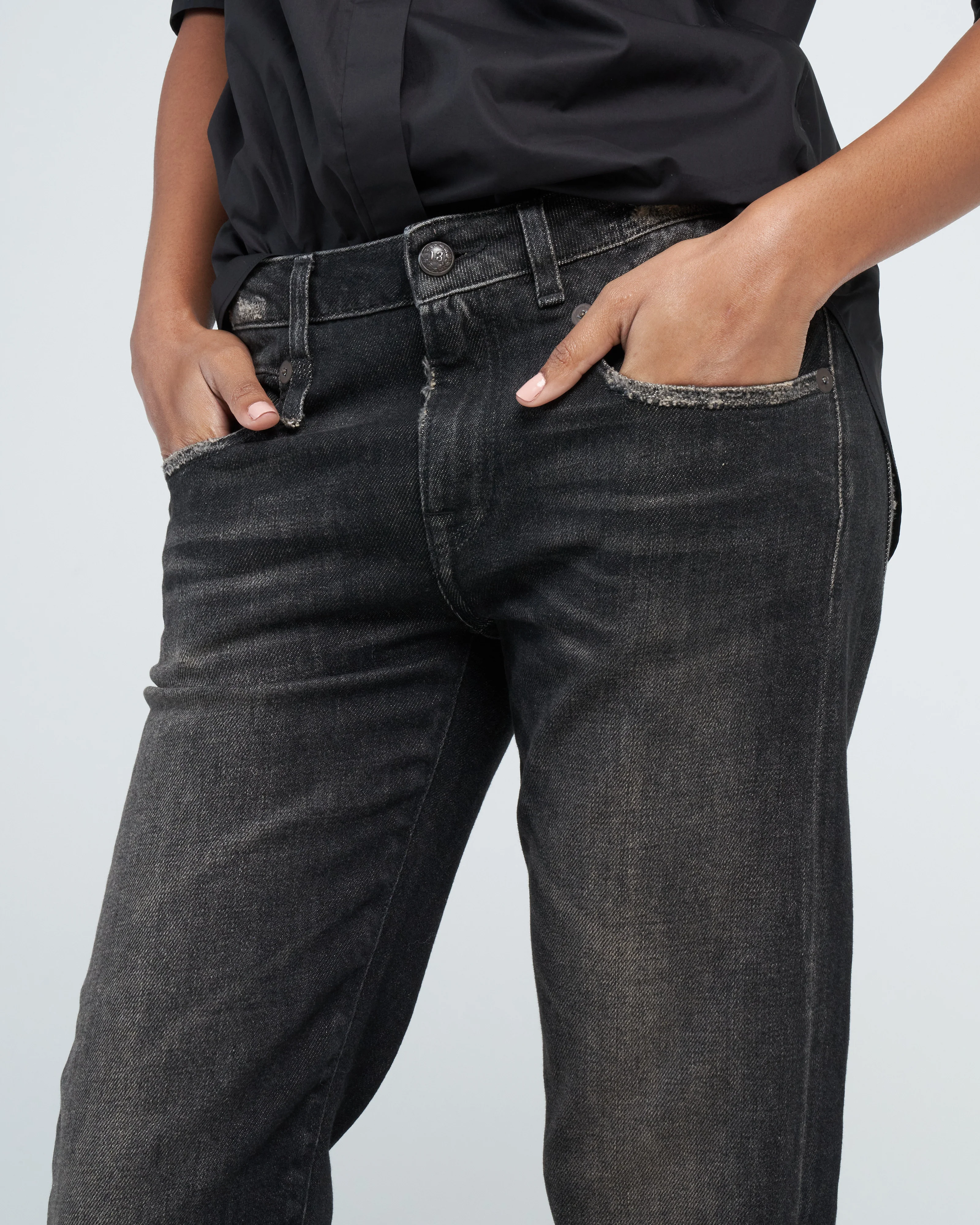 boy straight jean - abbey black - Image 5